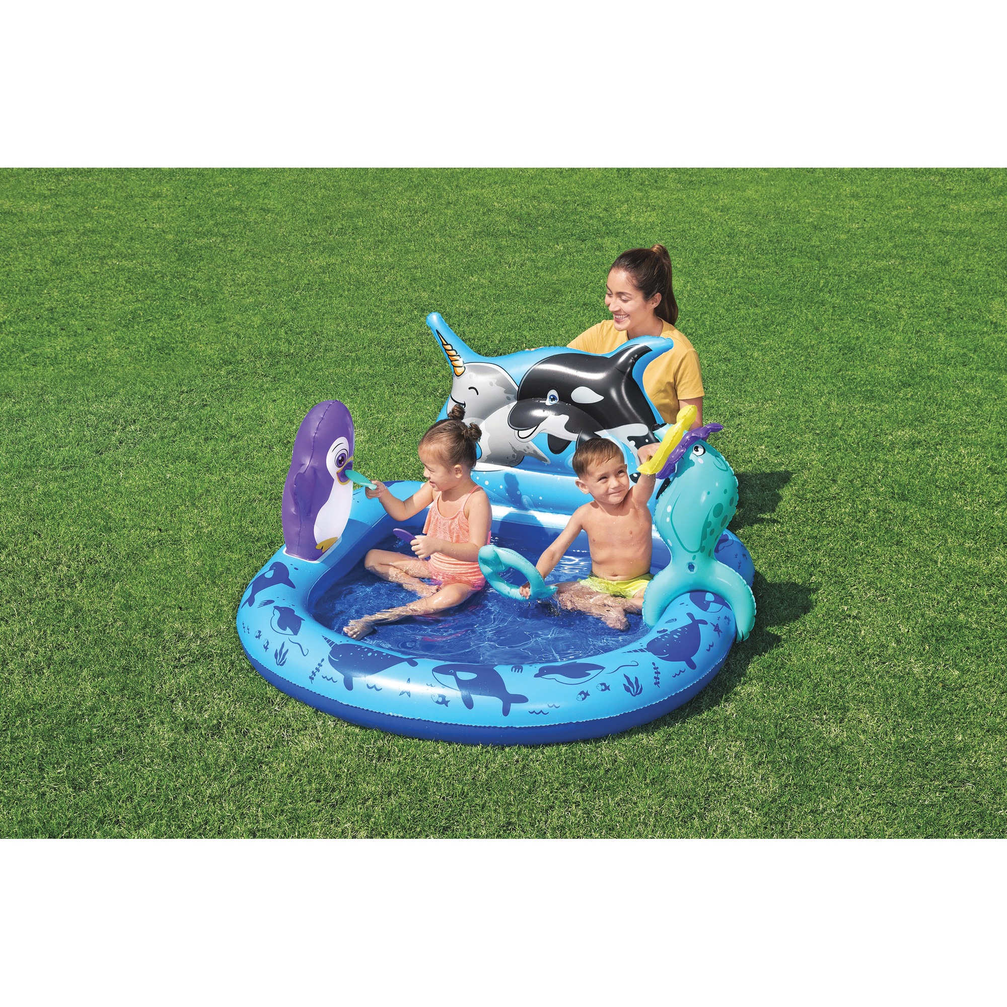 Bestway H2OGO! Polar Pals Kids Inflatable Water Play Center 3 Bestway H2OGO! Polar Pals Kids Inflatable Water Play Center