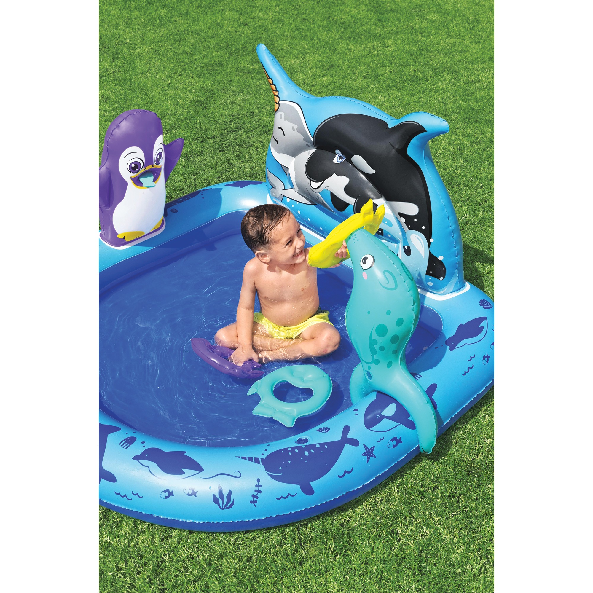 Bestway H2OGO! Polar Pals Kids Inflatable Water Play Center 4 Bestway H2OGO! Polar Pals Kids Inflatable Water Play Center