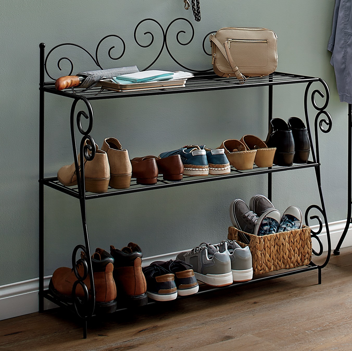 Scroll Shoe Rack