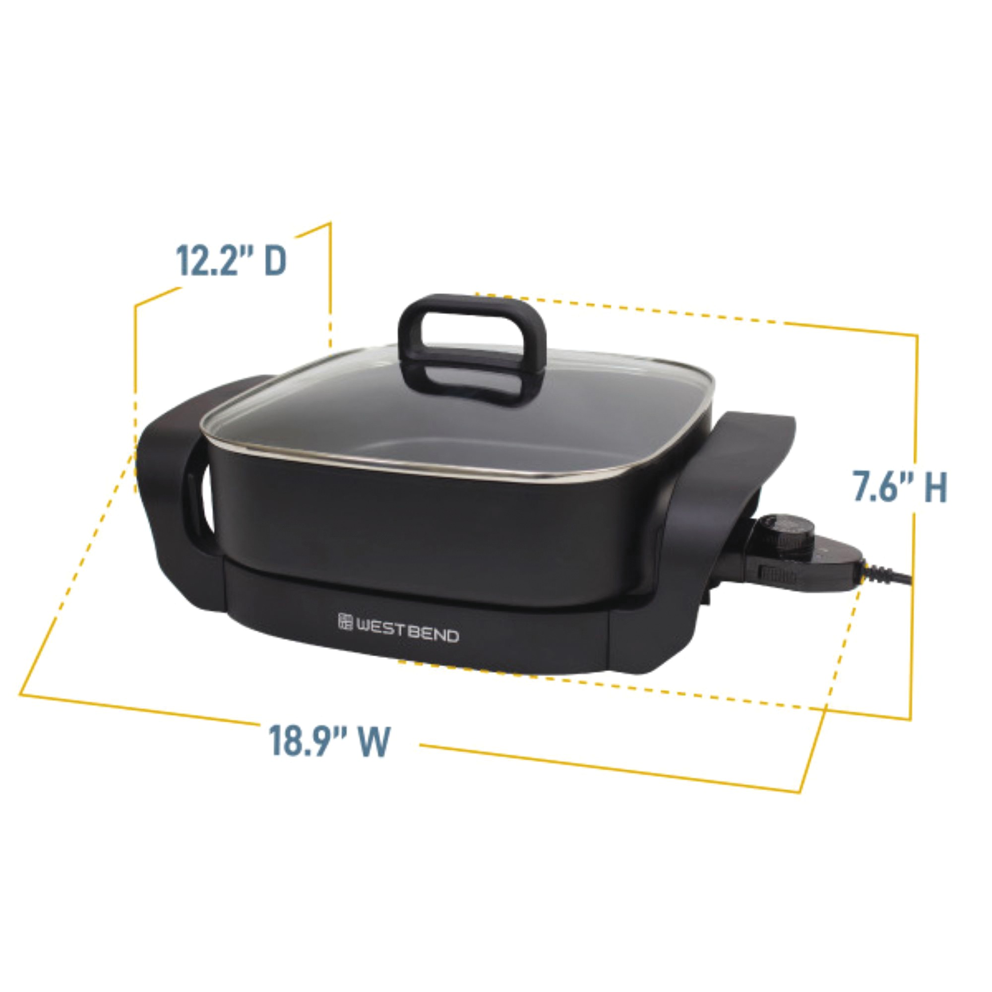 West Bend 12" Electric Skillet 8 West Bend 12" Electric Skillet