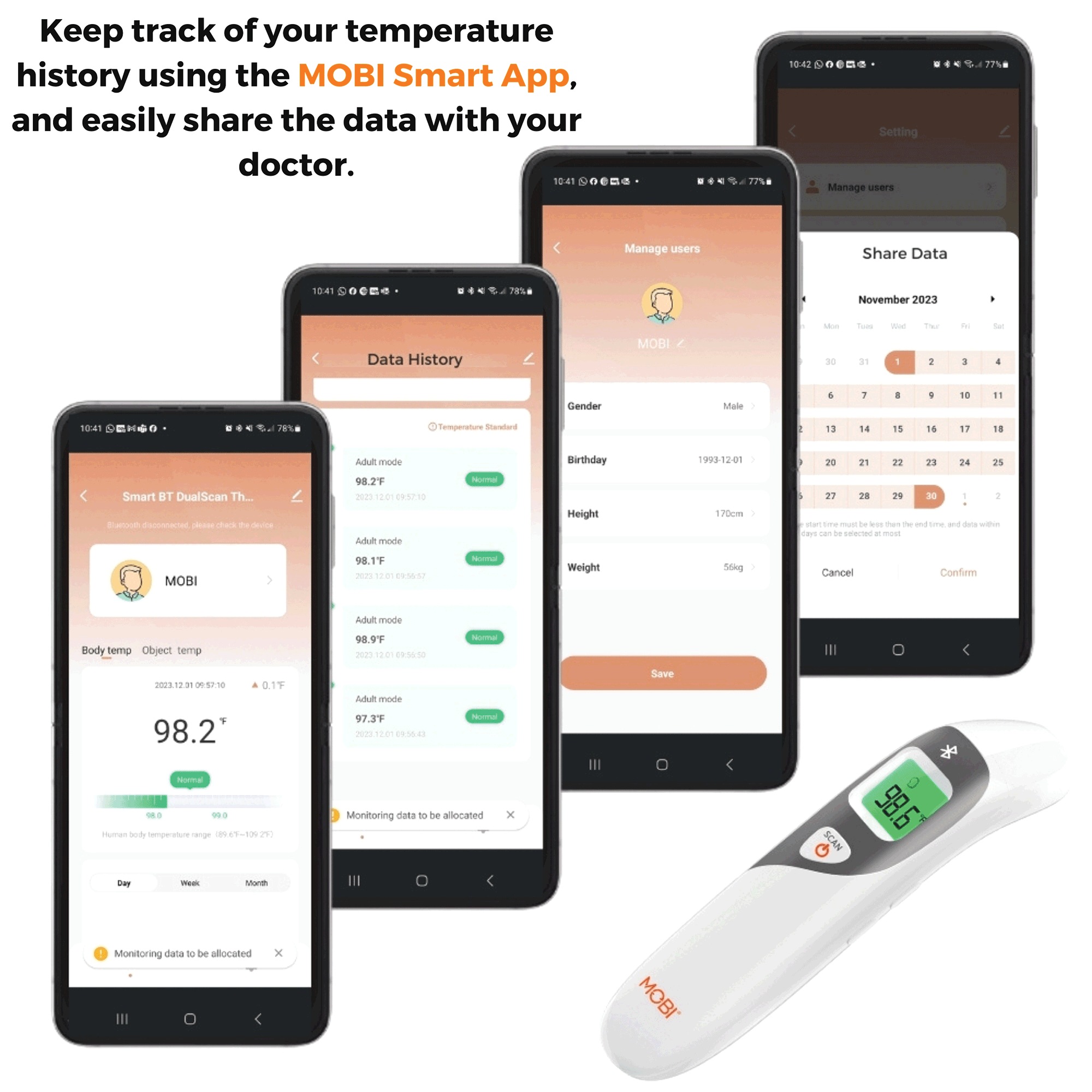 Mobi Smart Ear & Forehead Thermometer 3 Mobi Smart Ear & Forehead Thermometer