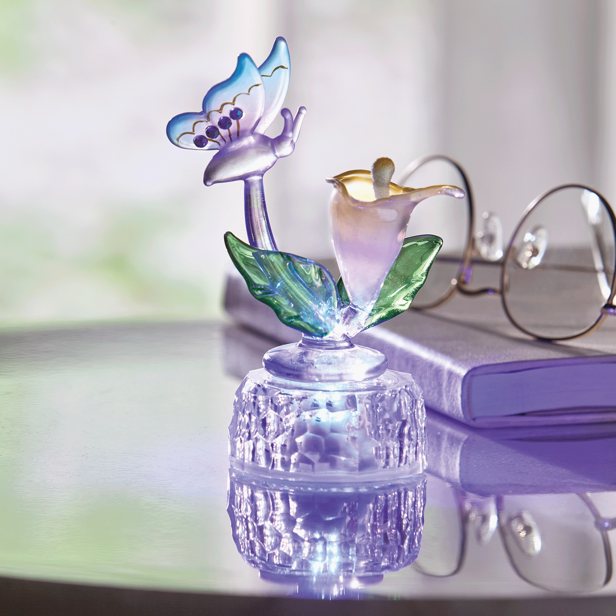 Lit Lily Butterfly Figurine