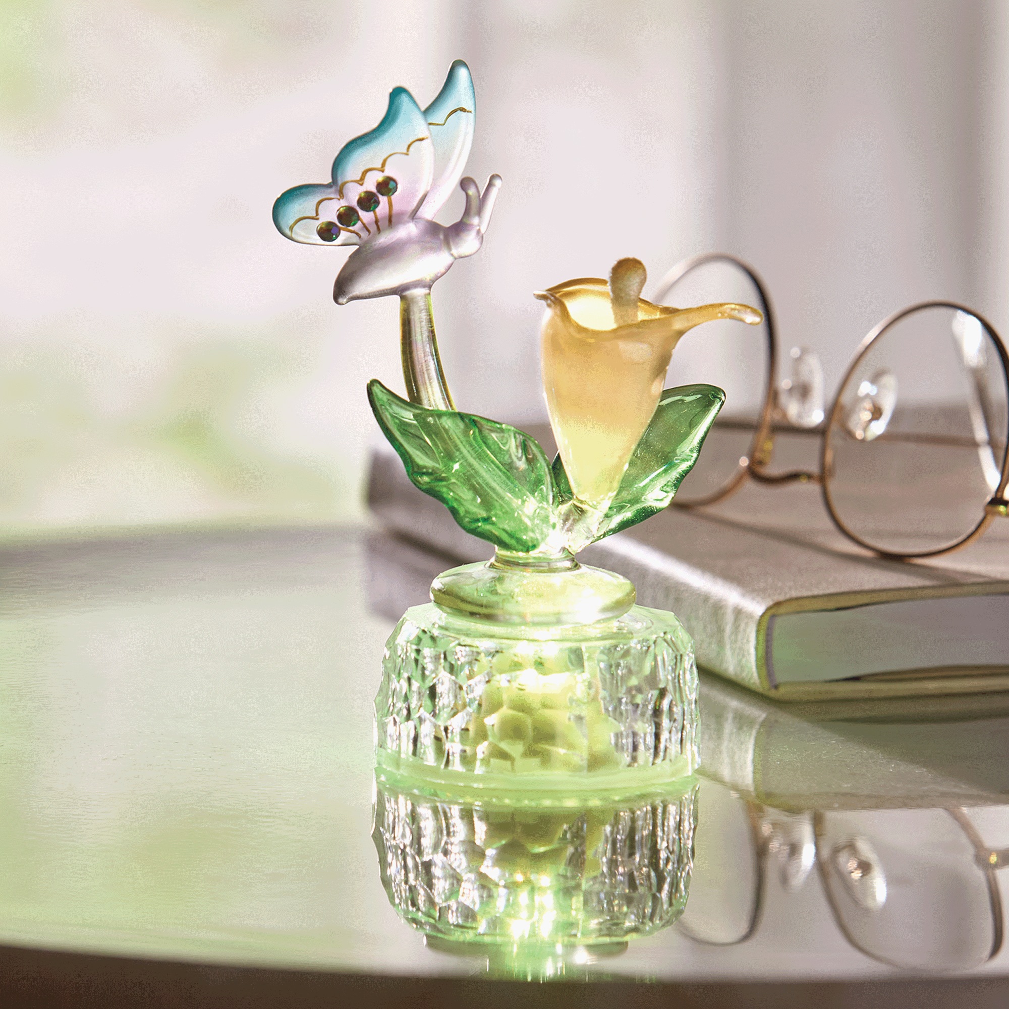 Lit Lily Butterfly Figurine 3 Lit Lily Butterfly Figurine