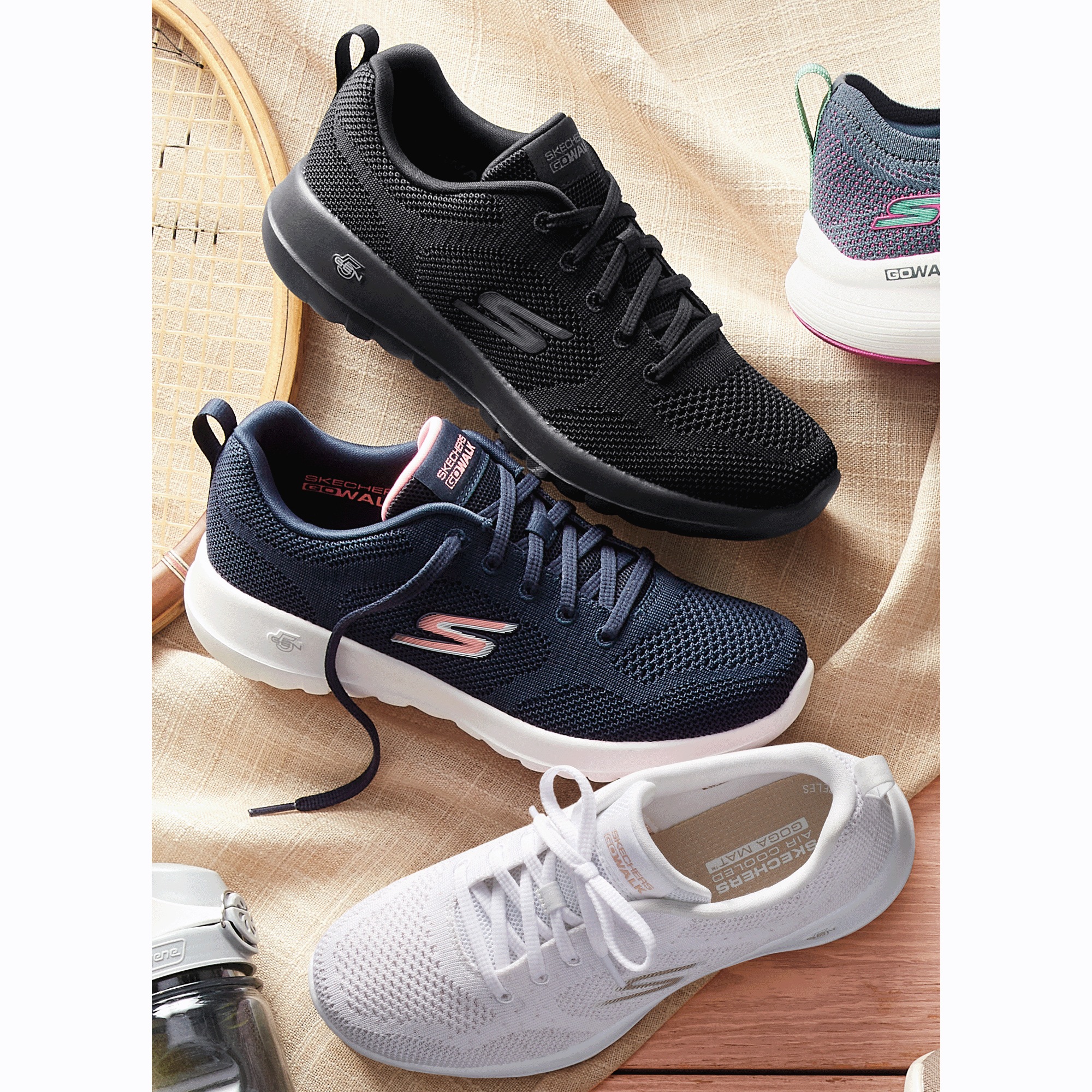 Skechers Women's GO WALK Joy Violet Lace-Up 3 Skechers Women's GO WALK Joy Violet Lace-Up