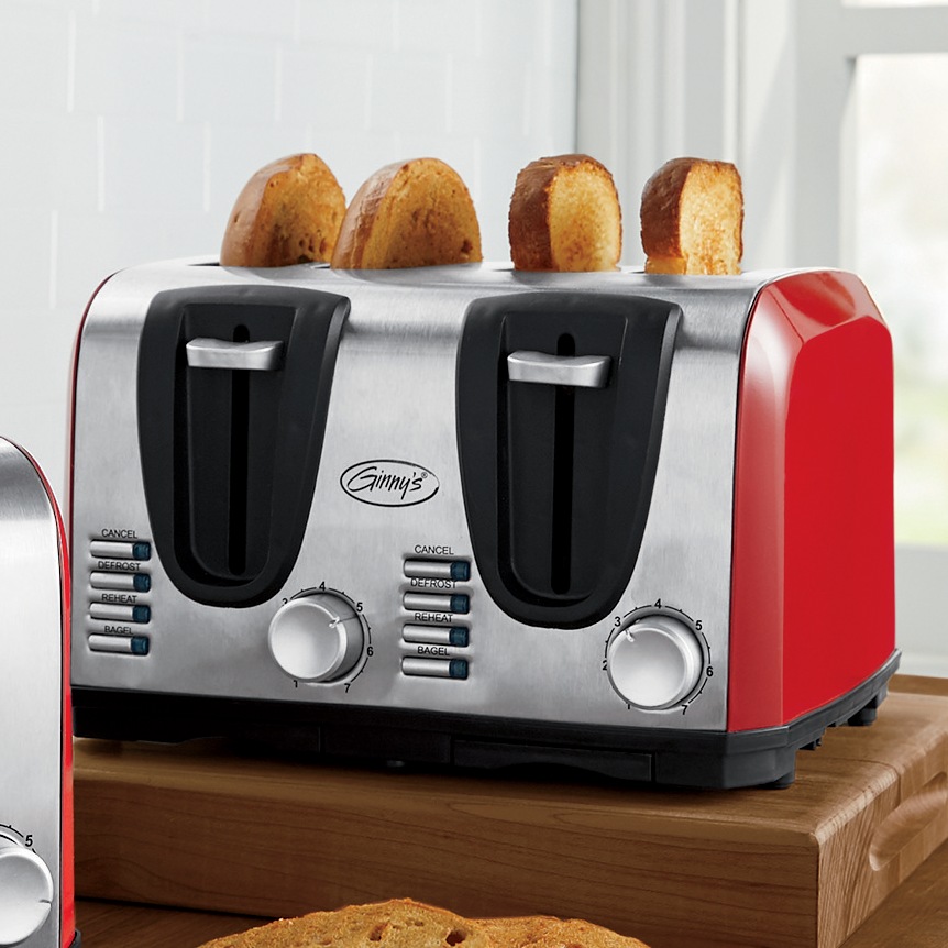 Ginnyâs Essential 4-Slice Toaster with 7 Browning Levels 4 Ginnyâs Essential 4-Slice Toaster with 7 Browning Levels