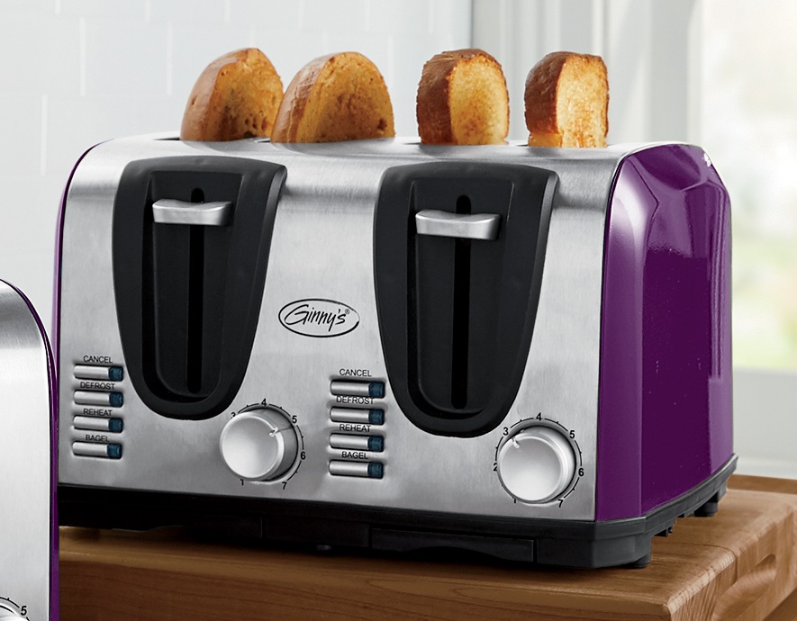 Ginnyâs Essential 4-Slice Toaster with 7 Browning Levels 6 Ginnyâs Essential 4-Slice Toaster with 7 Browning Levels