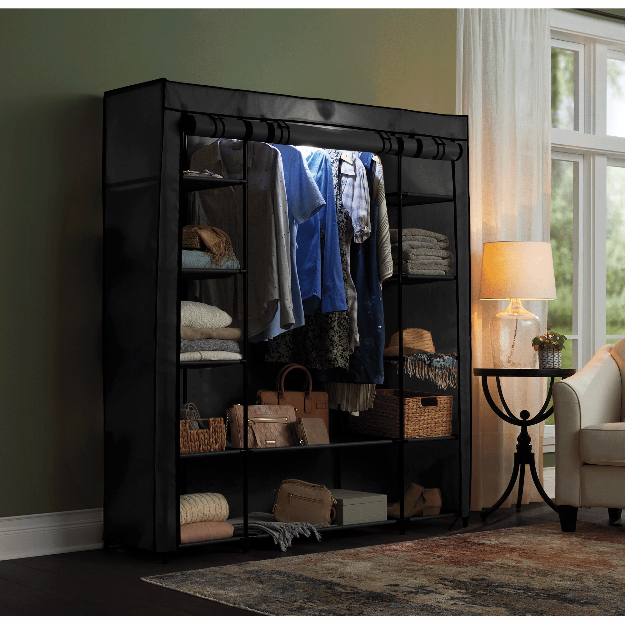 Storage Wardrobe with Lighting