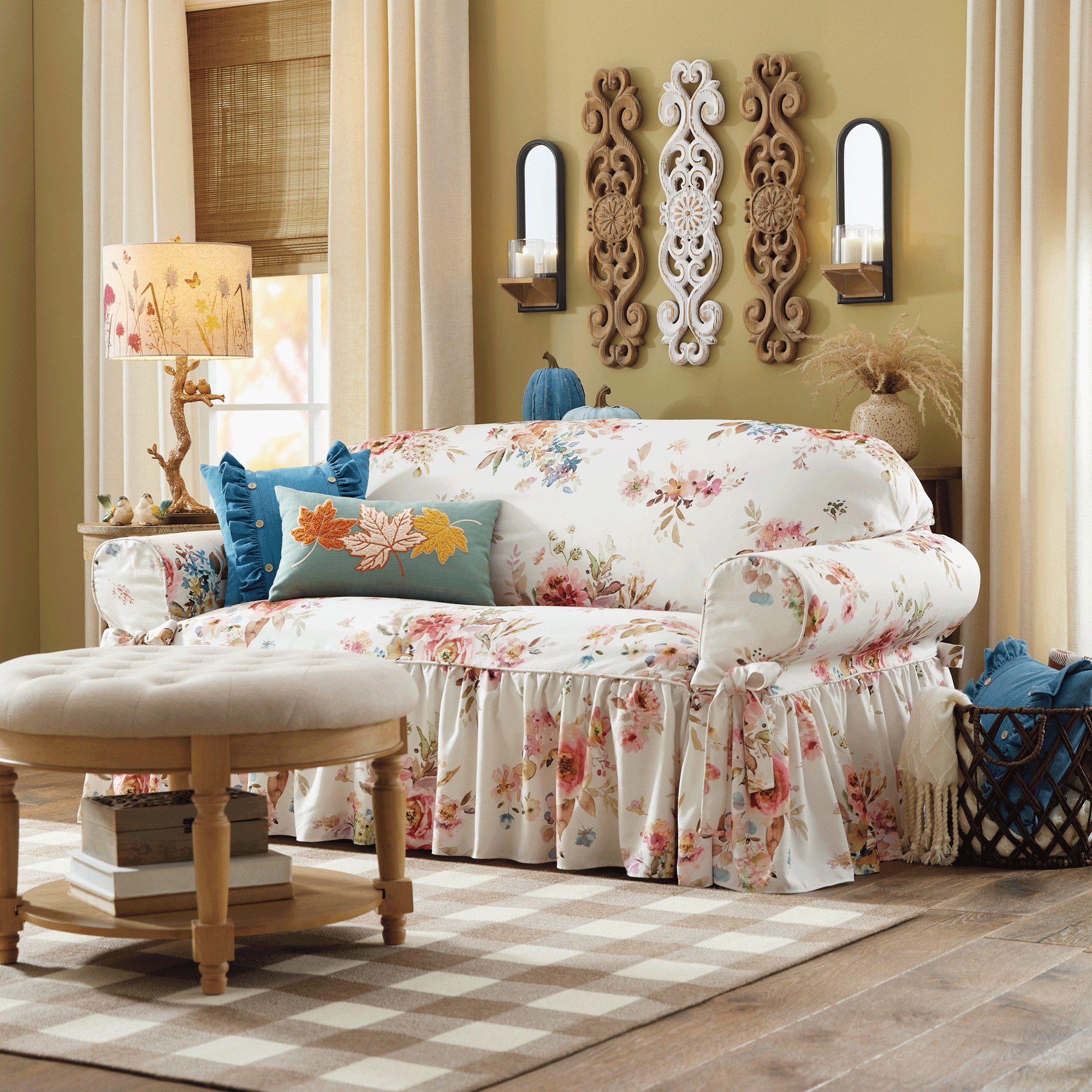 3-Piece Carved Scroll Wall Art