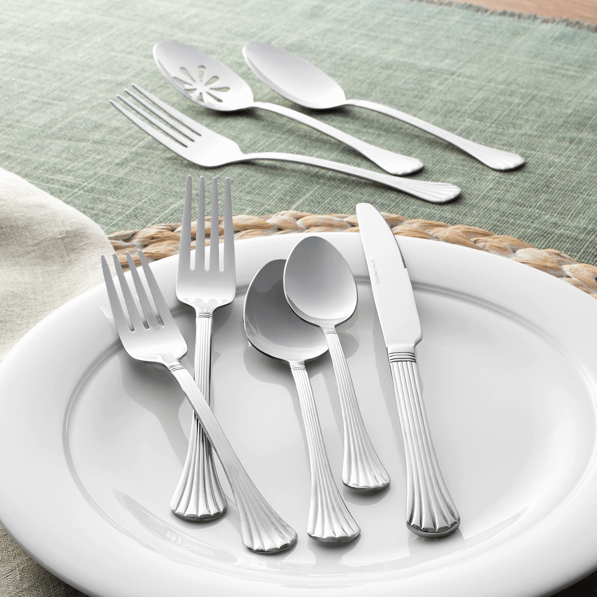 International Silver Cascade 51-Piece Flatware Set