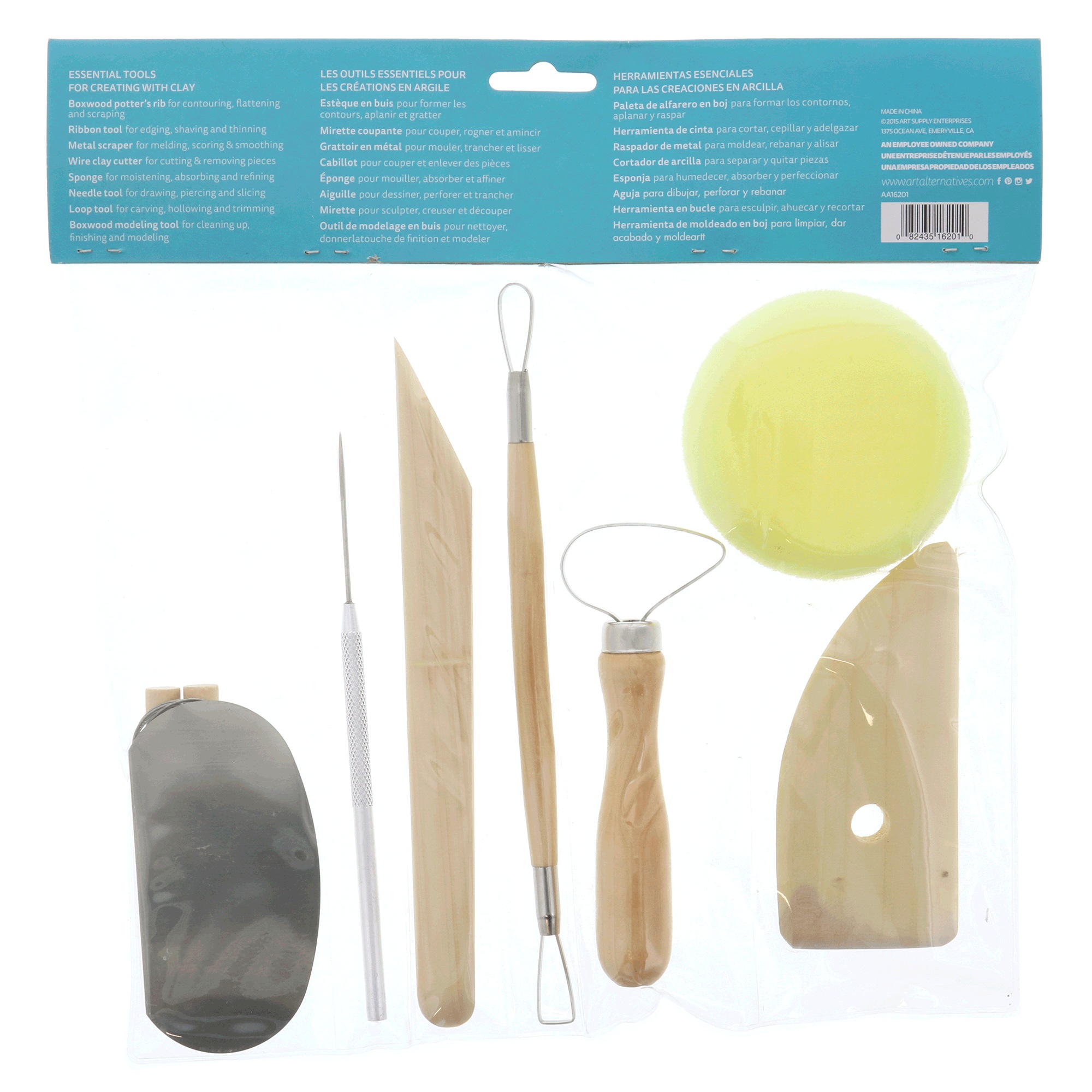8-Piece Essential Pottery Tool Set 3 8-Piece Essential Pottery Tool Set