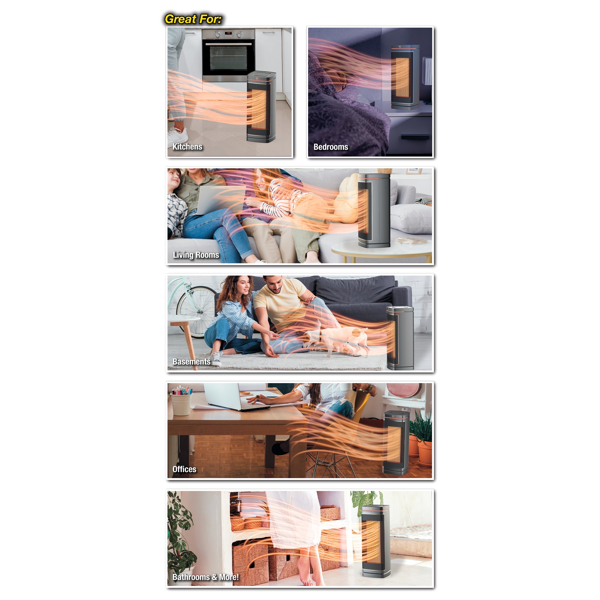 Handy Heater Copper Core Tower 12 Handy Heater Copper Core Tower