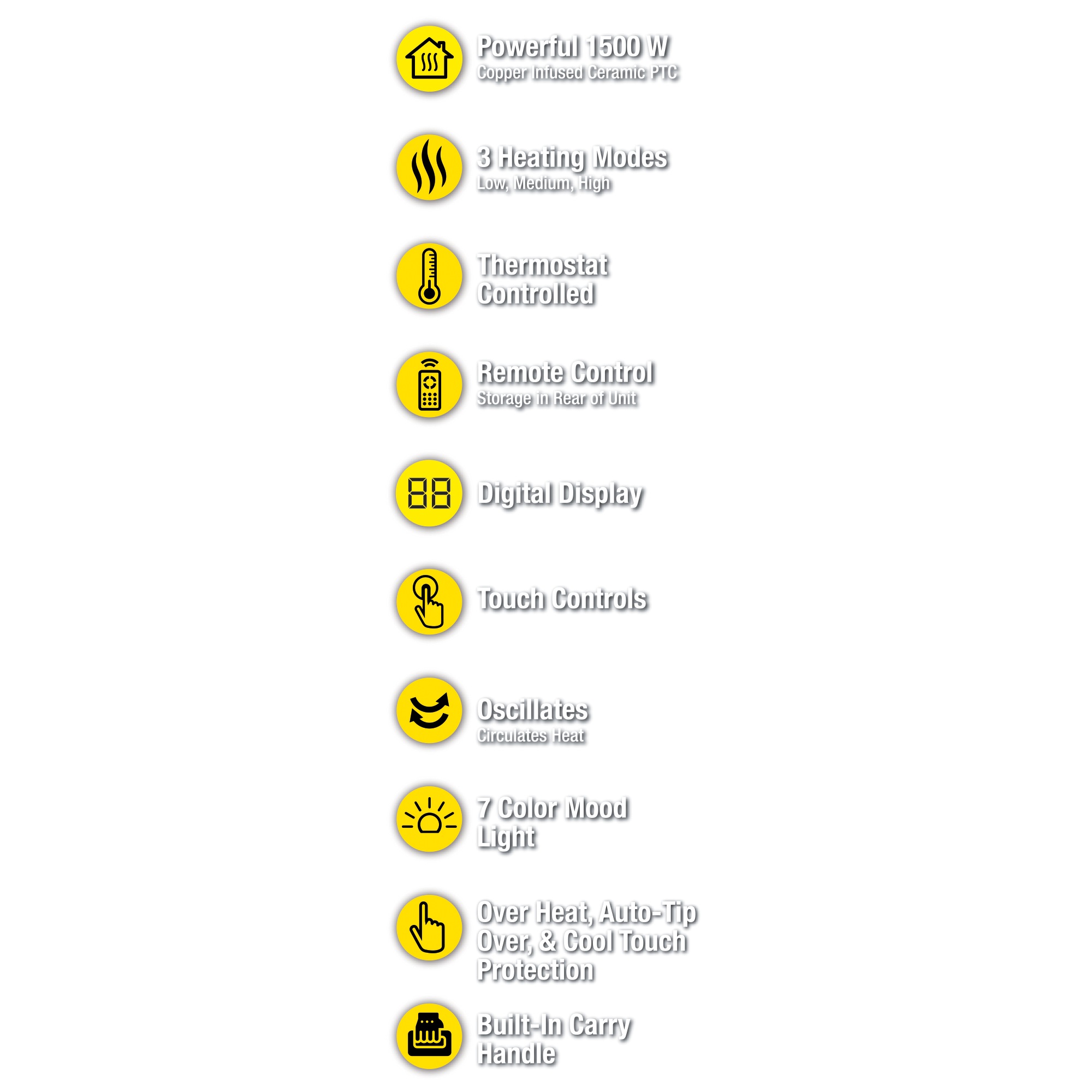 Handy Heater Copper Core Tower 19 Handy Heater Copper Core Tower