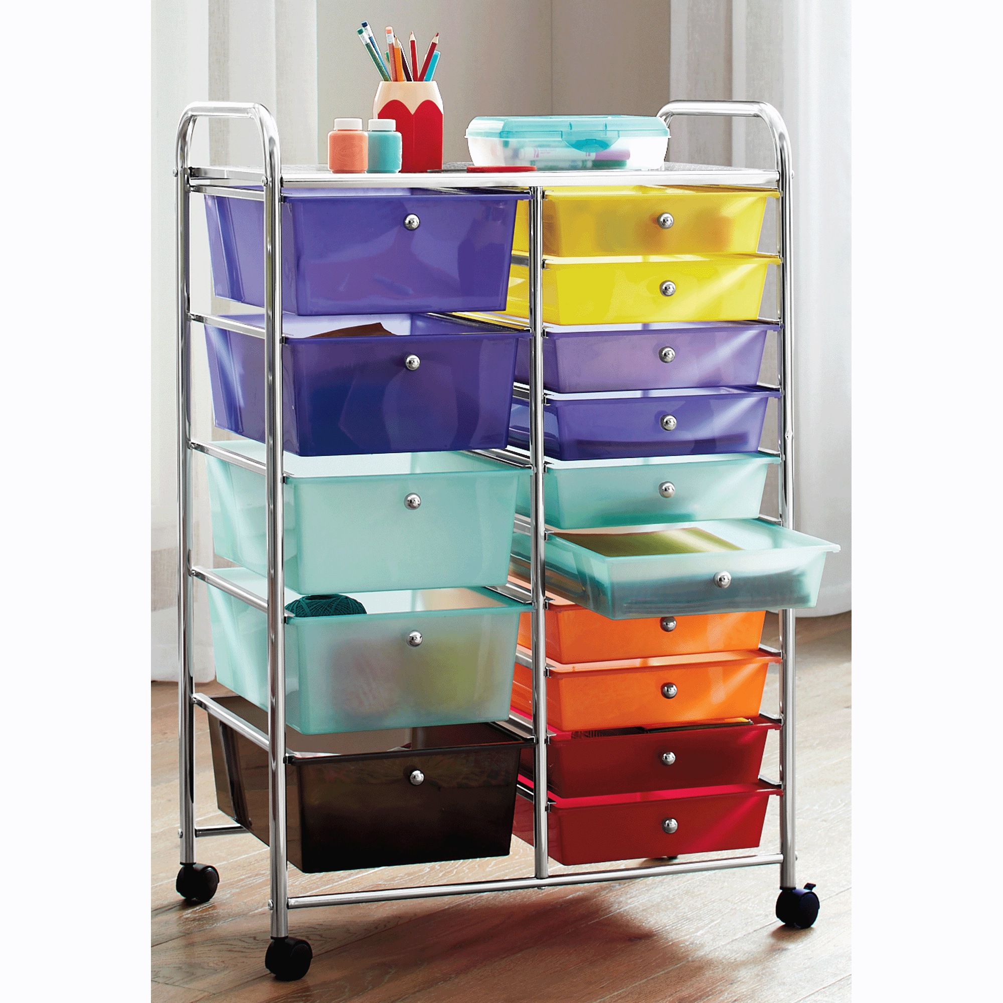 Colorful Storage Carts