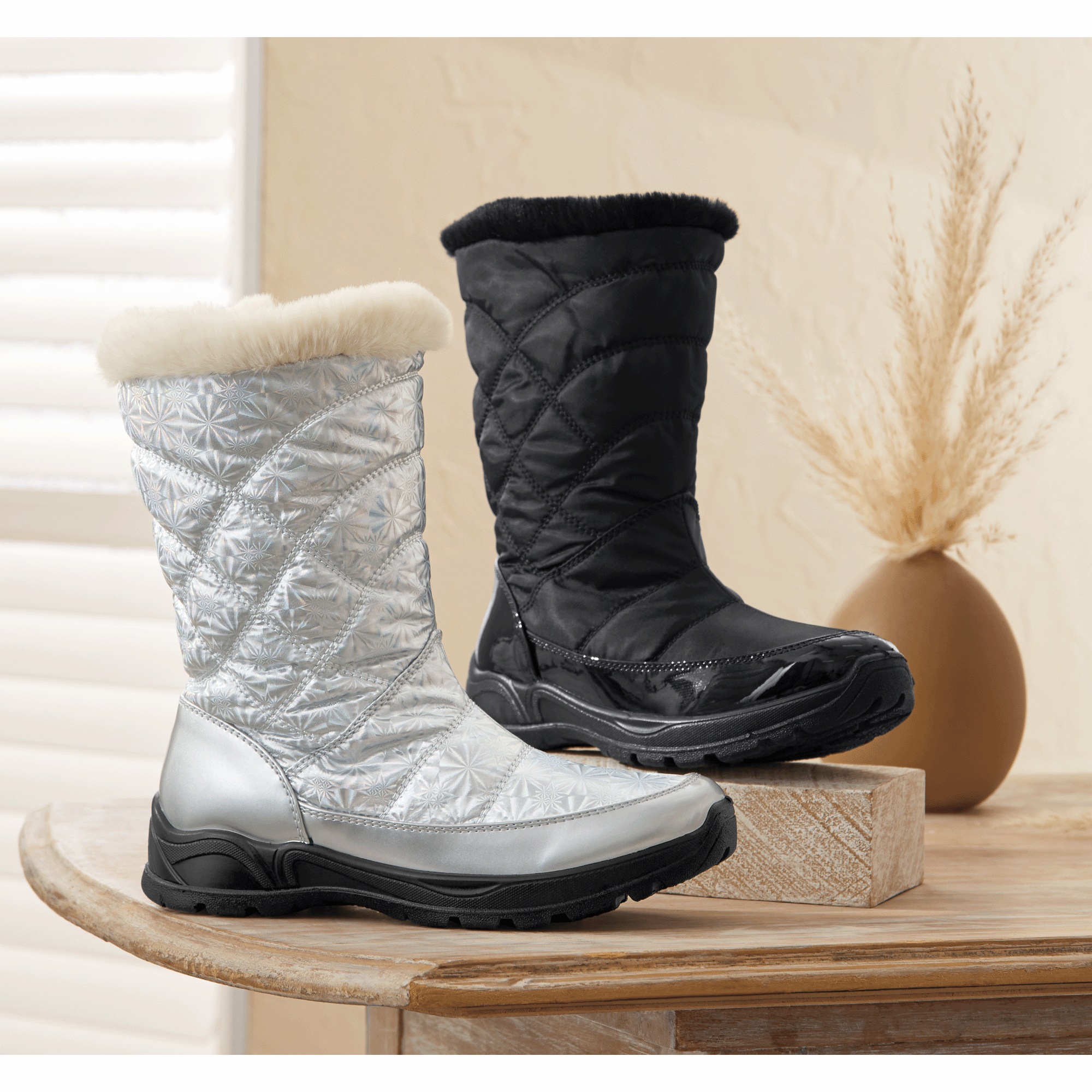 Easy Street Waterproof Cuddle Boot for Women with 1.5" Heel