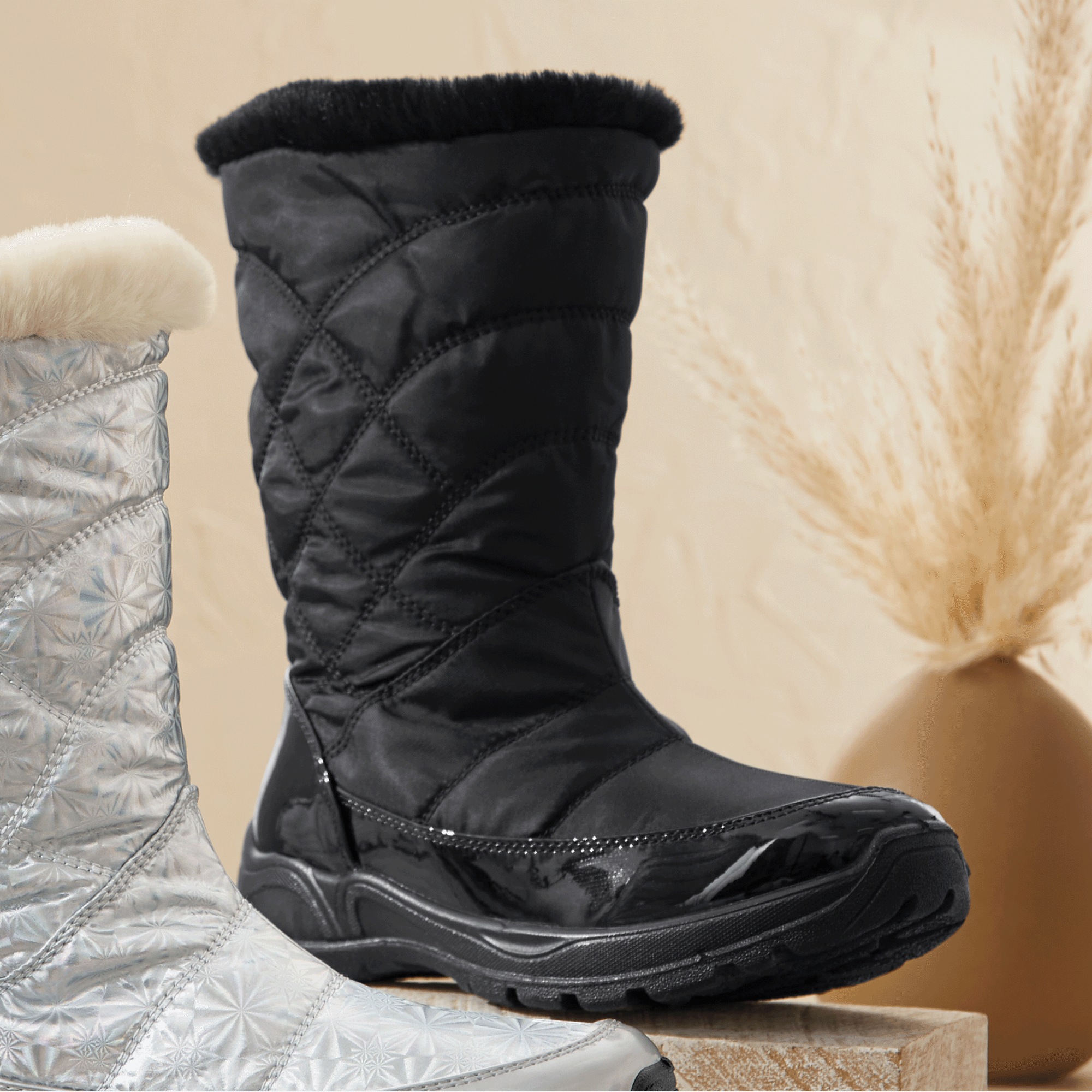 Easy Street Waterproof Cuddle Boot for Women with 1.5" Heel