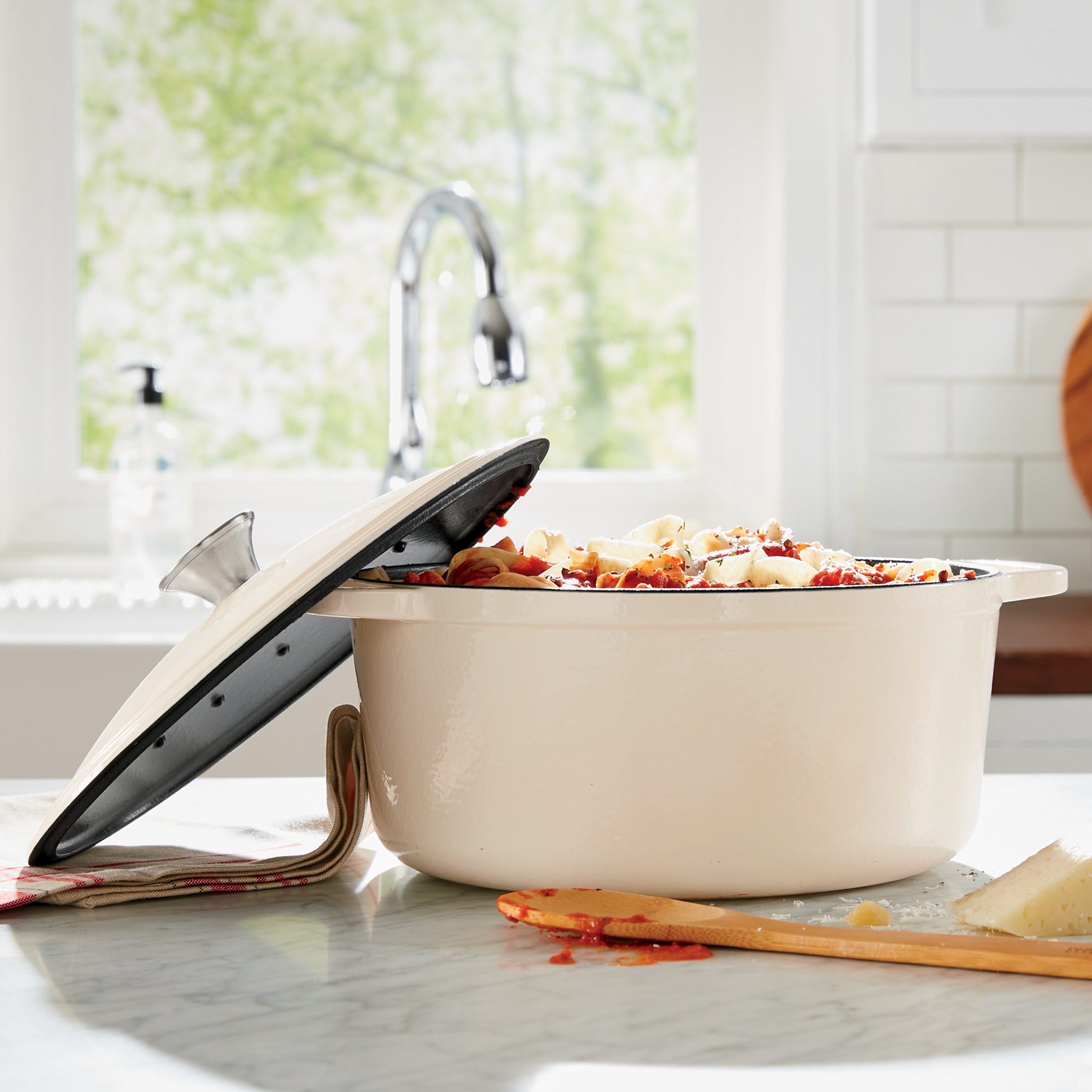 7-Qt. Enameled Cast Iron Casserole with Lid 3 7-Qt. Enameled Cast Iron Casserole with Lid