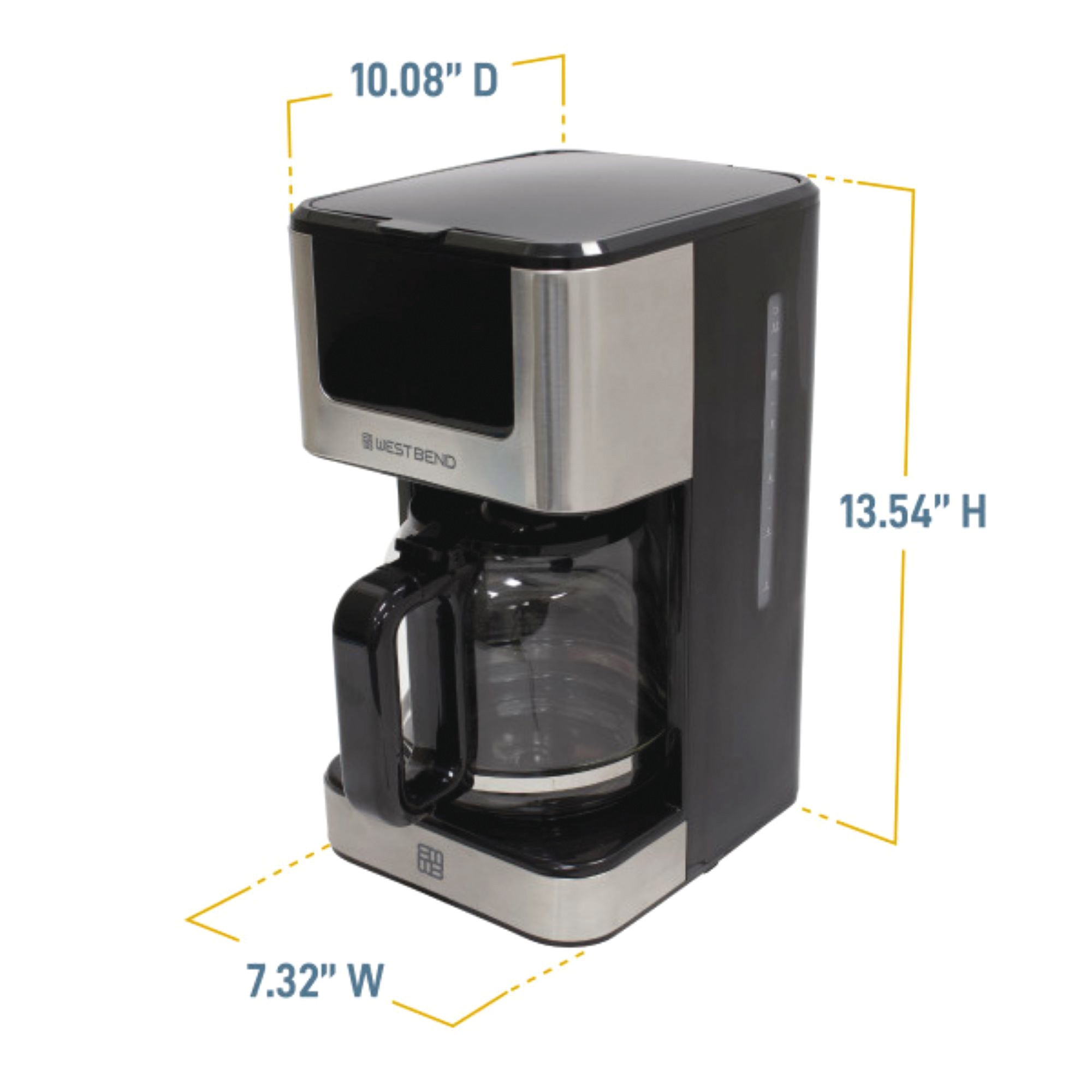 West Bend 12-Cup Touchscreen Coffee Maker