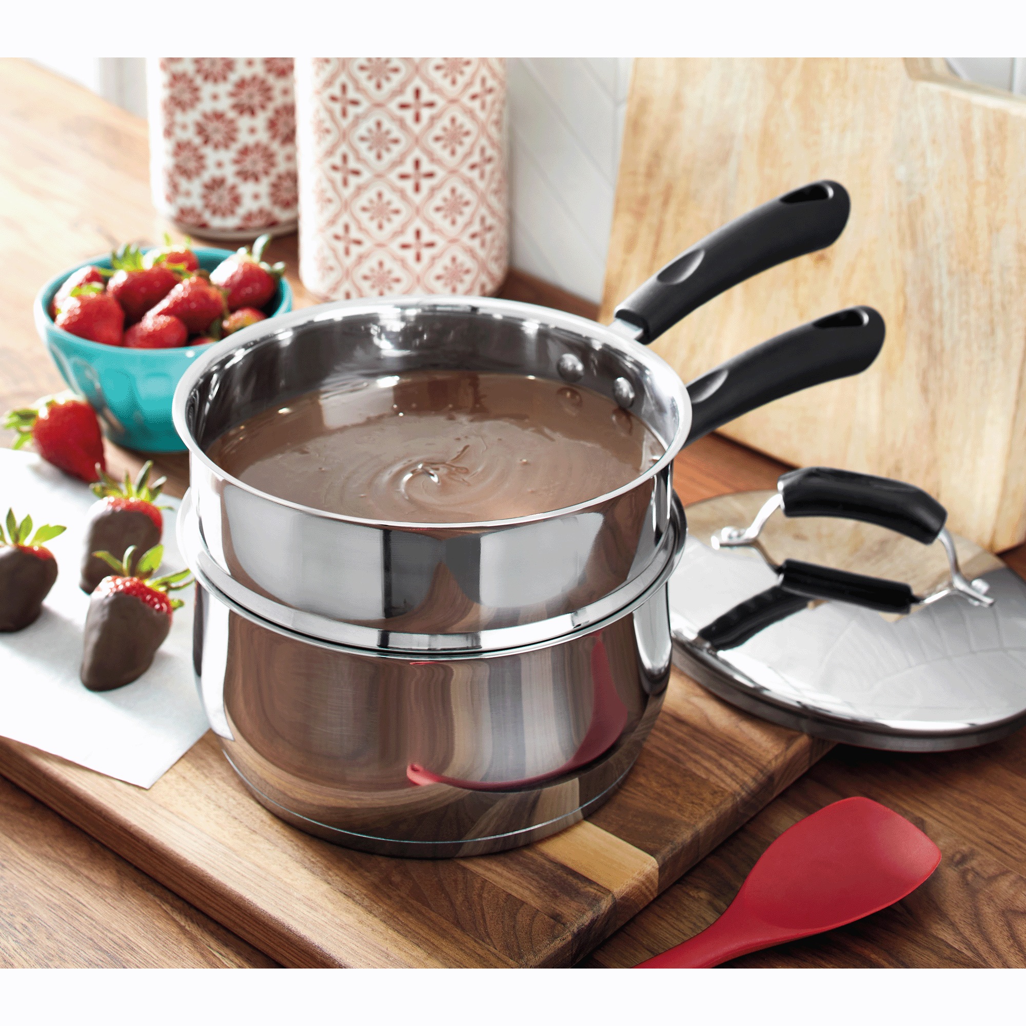 4-Piece Range Kleen 3-Quart Double Boiler Set 6 4-Piece Range Kleen 3-Quart Double Boiler Set