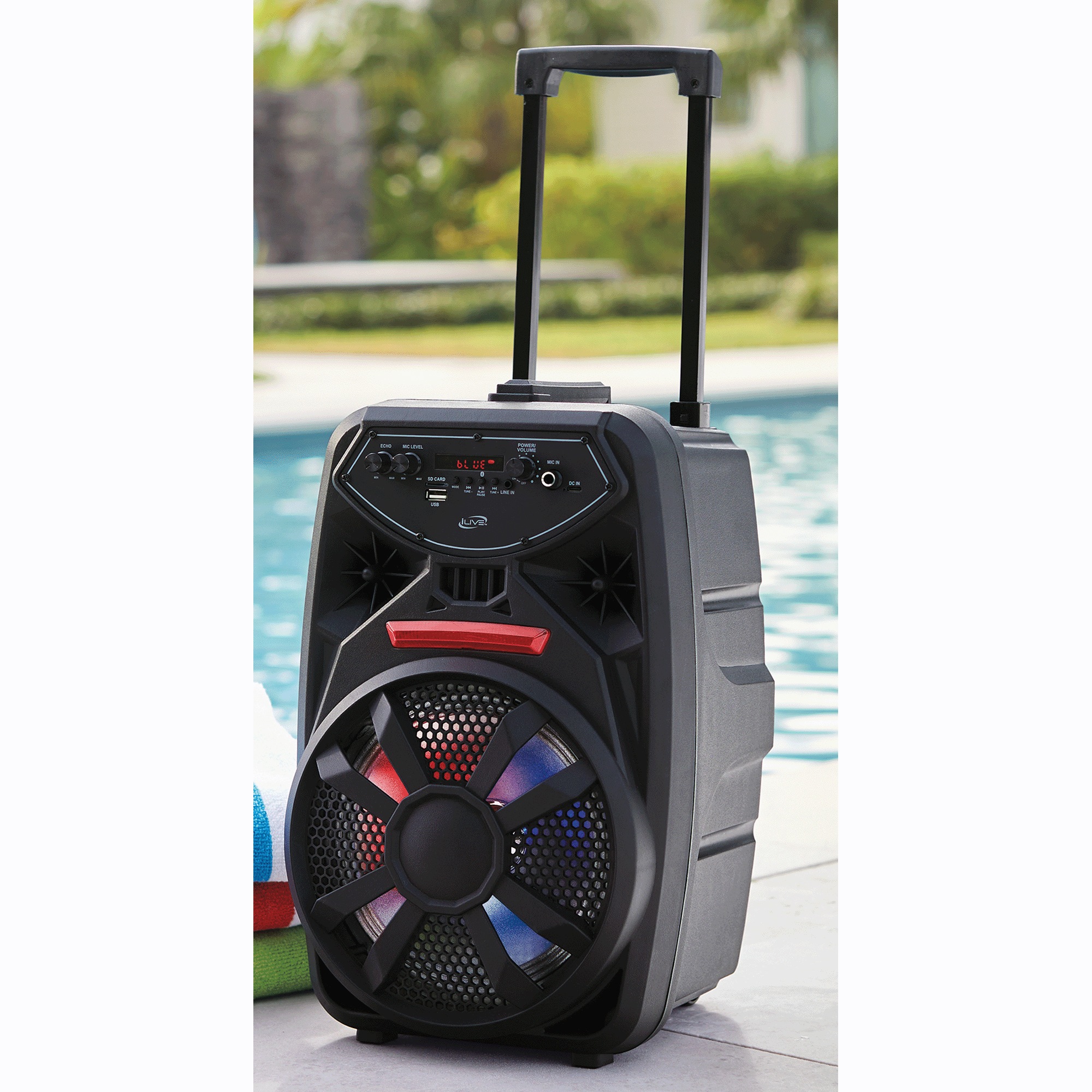 iLive Wireless Tailgate Party Speaker with Lights