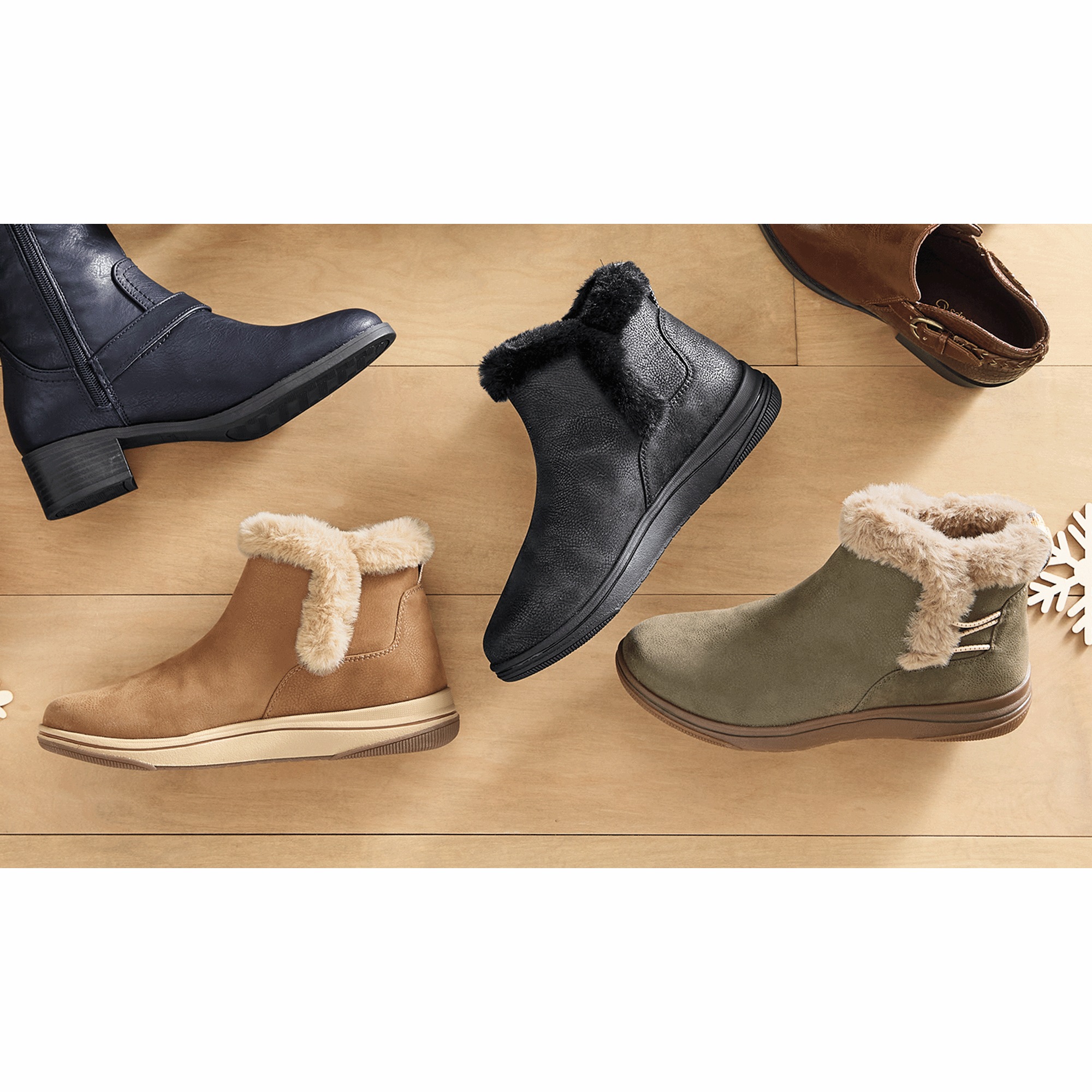 Clarks Breeze Faux-Fur Bootie