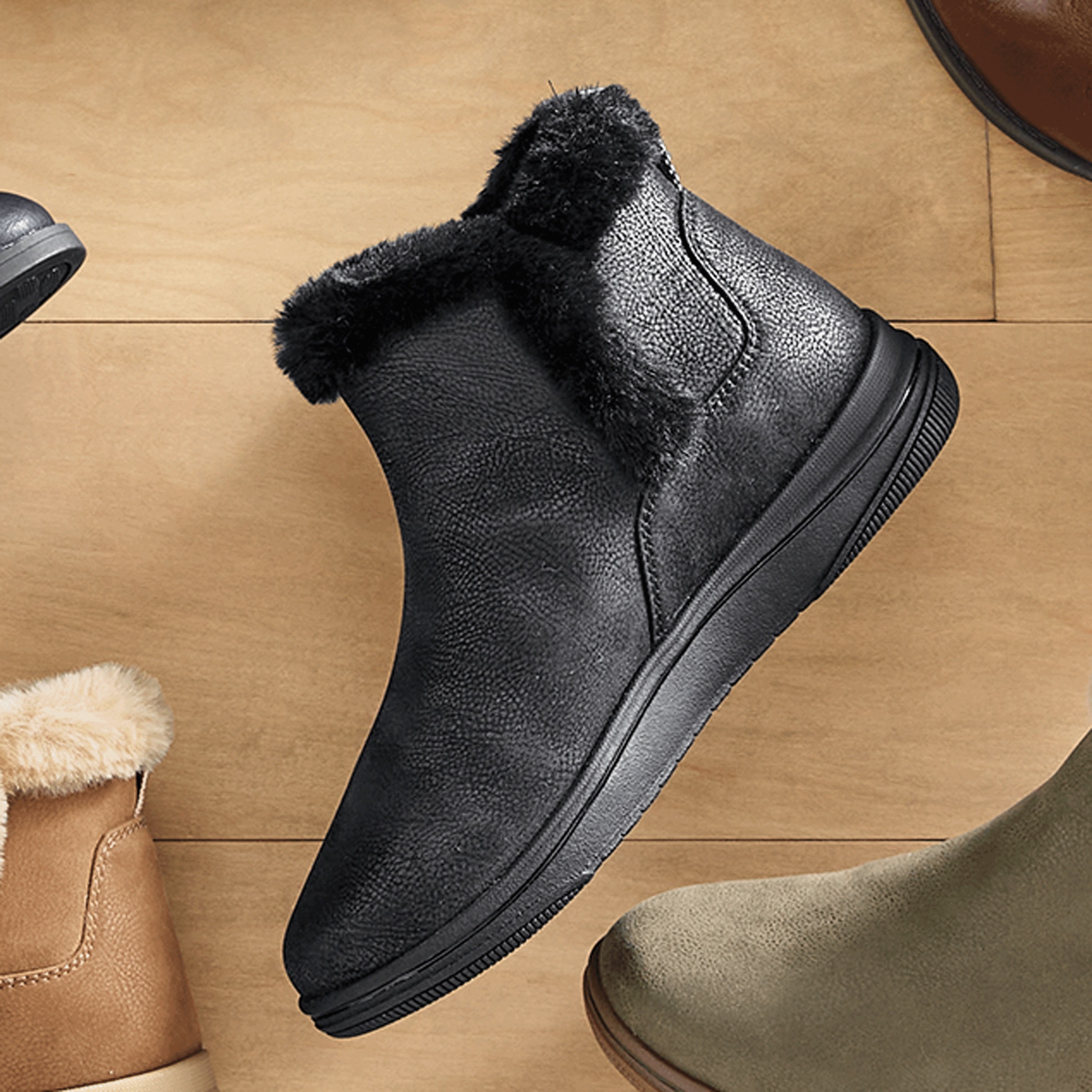 Clarks Breeze Faux-Fur Bootie