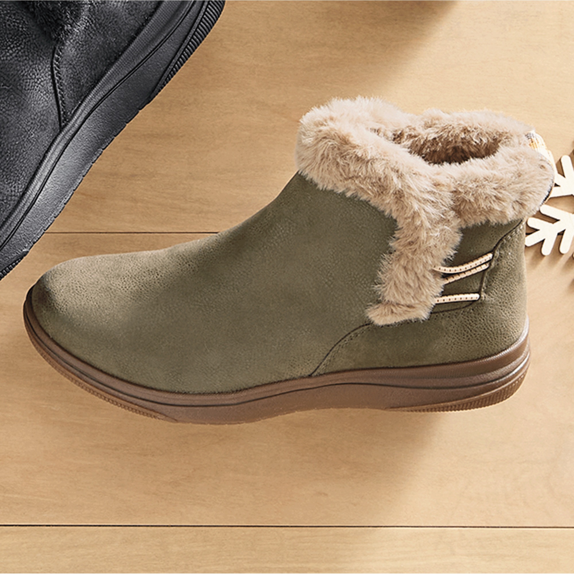 Clarks Breeze Faux-Fur Bootie 3 Clarks Breeze Faux-Fur Bootie