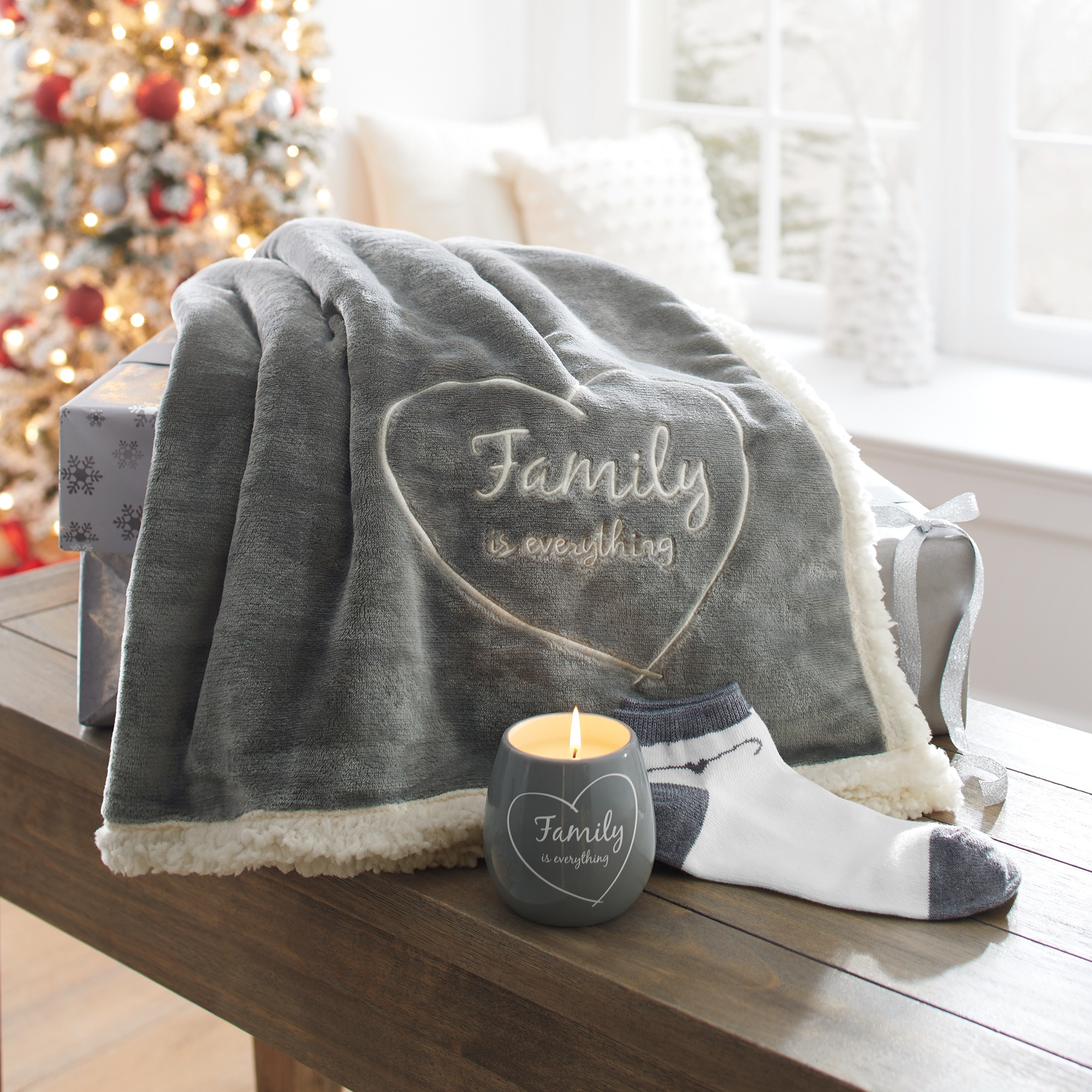 3-Piece Cozy at Home Throw Gift Set