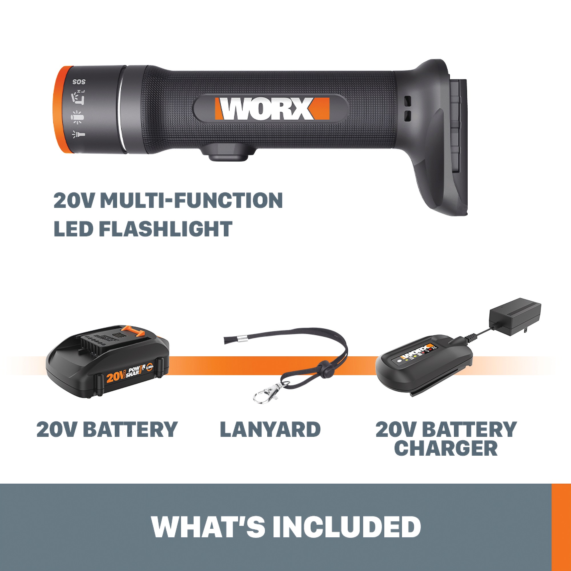 Worx 20V Multi-Function LED Flashlight 4 Worx 20V Multi-Function LED Flashlight