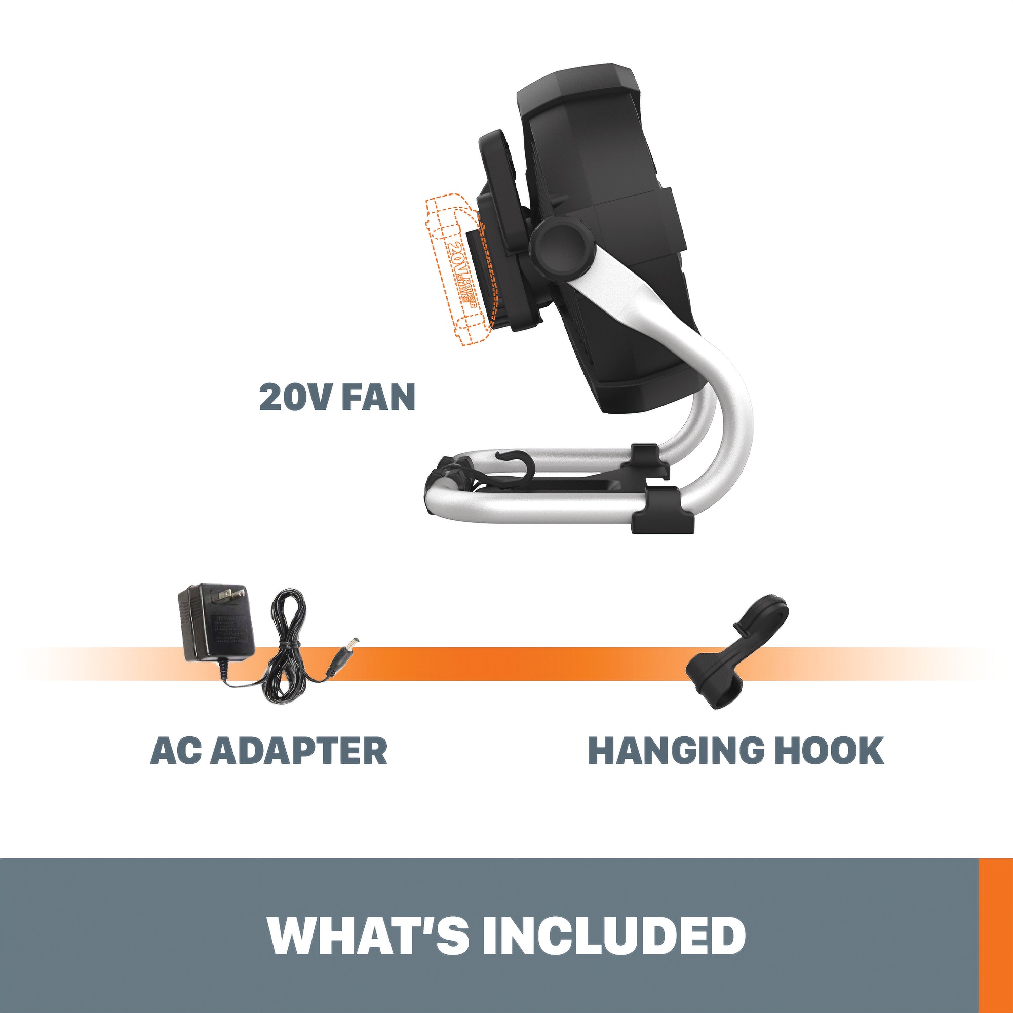 Worx 20V Cordless Worksite Fan (Tool Only)