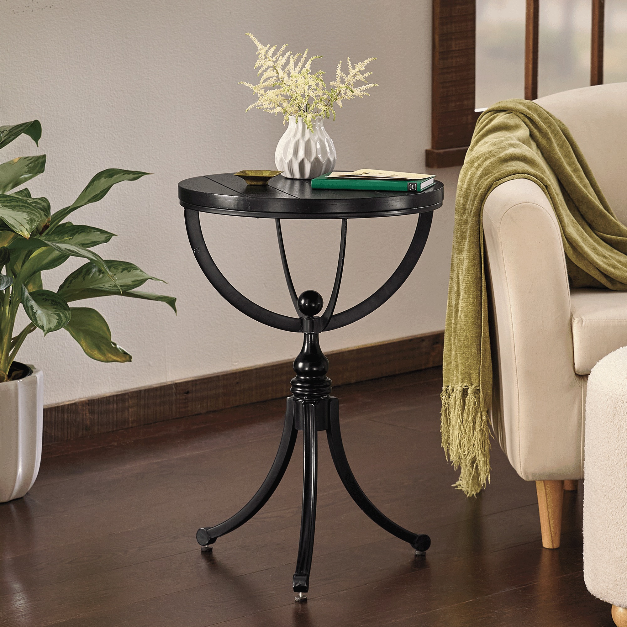 Pedestal End Table