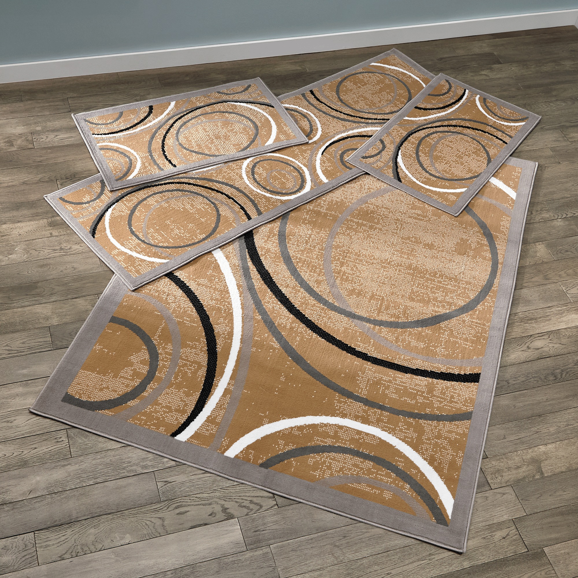 4-Piece Loops Rug Set