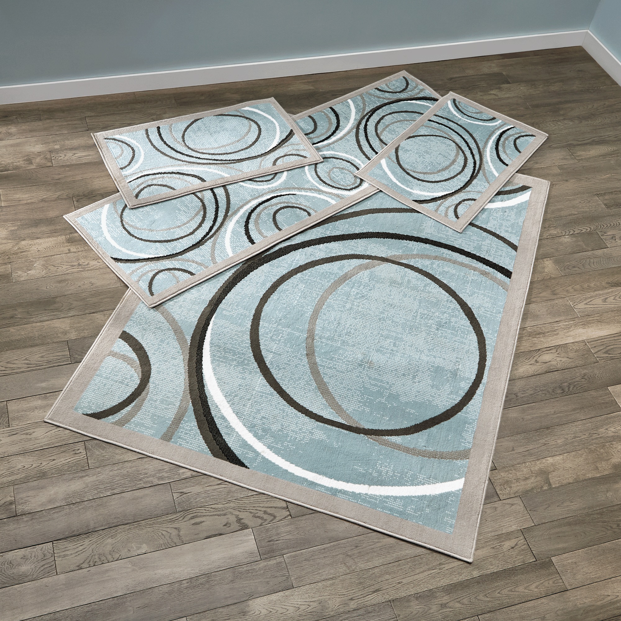4-Piece Loops Rug Set