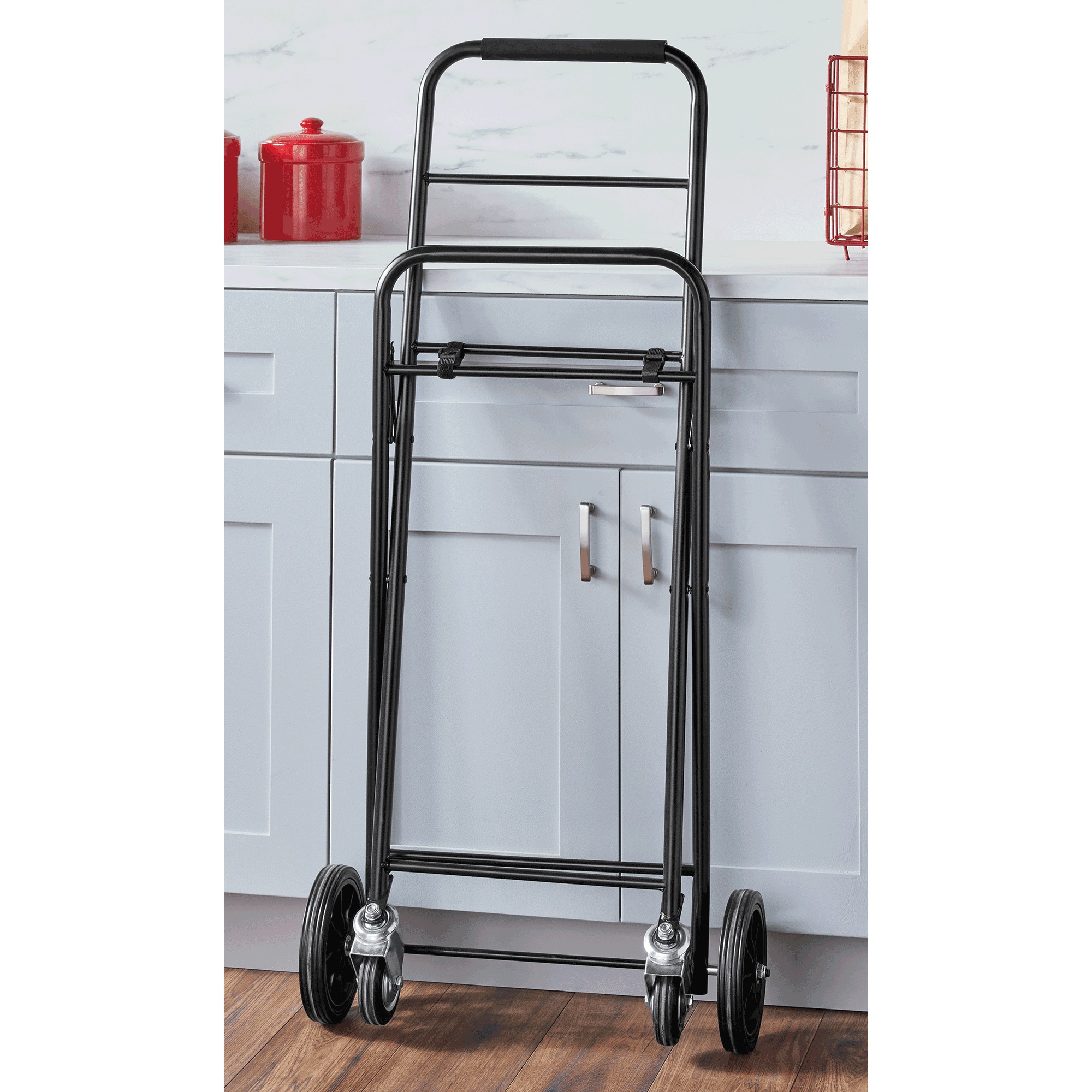 2-Tier Collapsible Shopping Cart 4 2-Tier Collapsible Shopping Cart