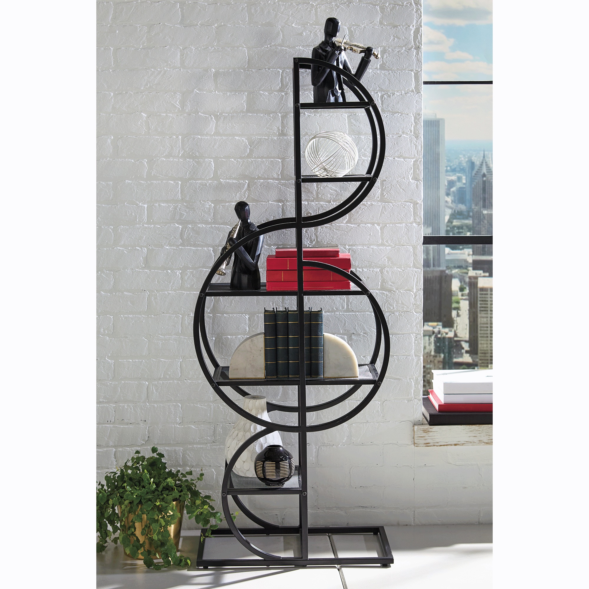 Music Symbol Floor Shelf