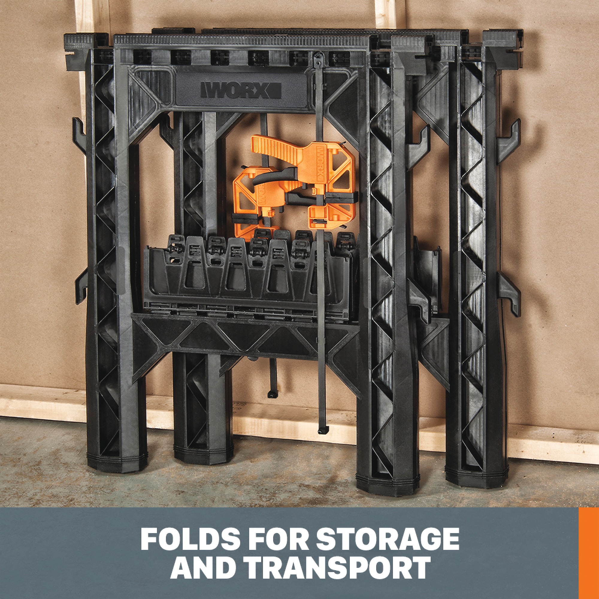 Worx Clamping Sawhorses (Set of 2) with Bar Clamps 3 Worx Clamping Sawhorses (Set of 2) with Bar Clamps