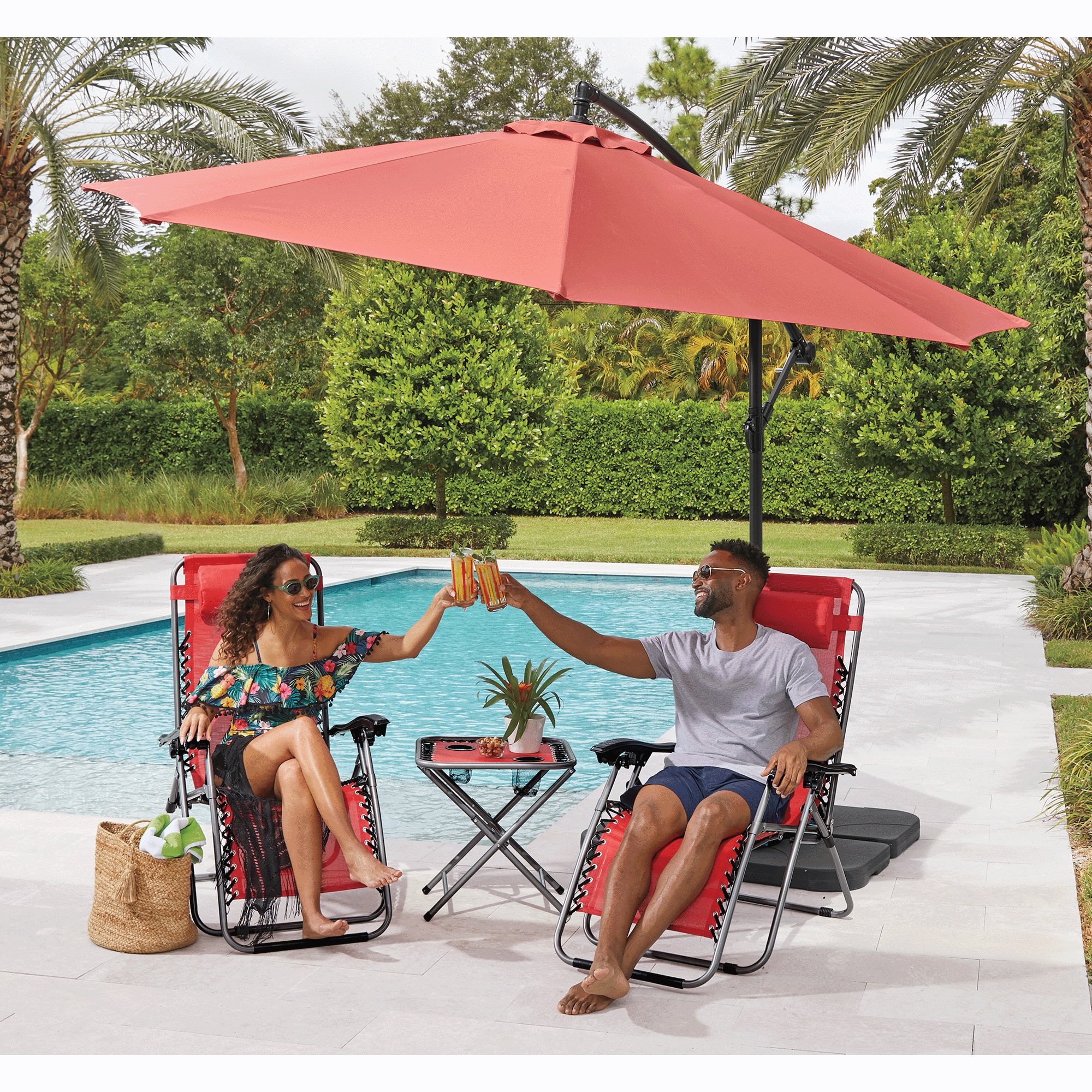 10' Offset Umbrella 5 10' Offset Umbrella