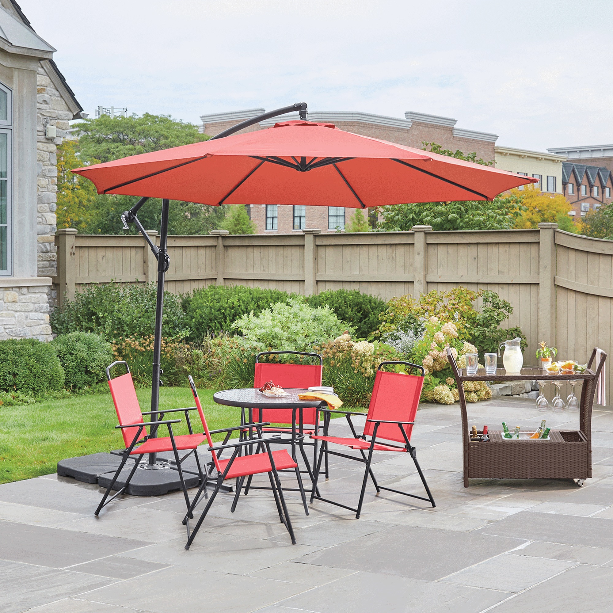 10' Offset Umbrella 6 10' Offset Umbrella