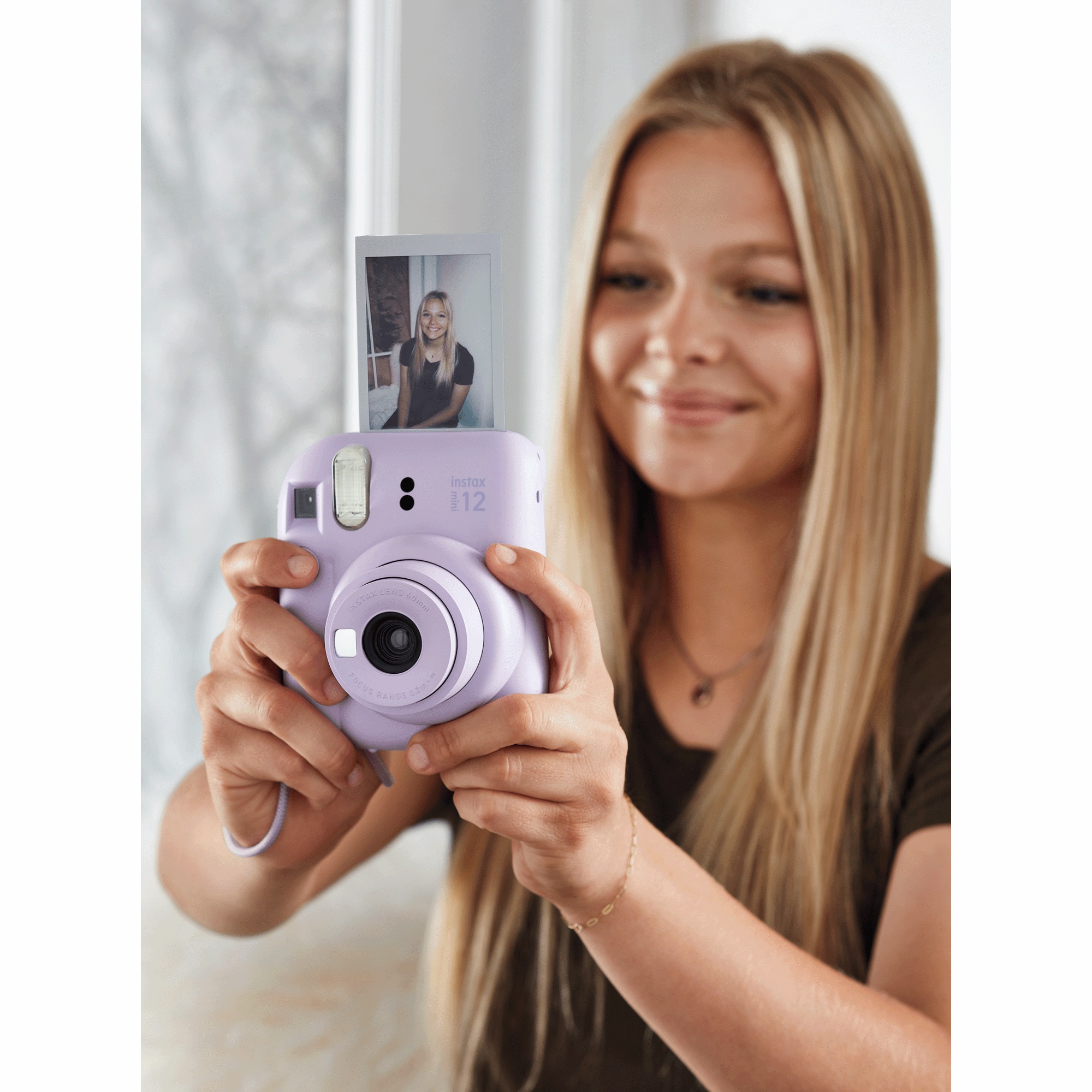 Fujifilm Instax Mini 12 Instant Camera with Built-In Selfie Mirror