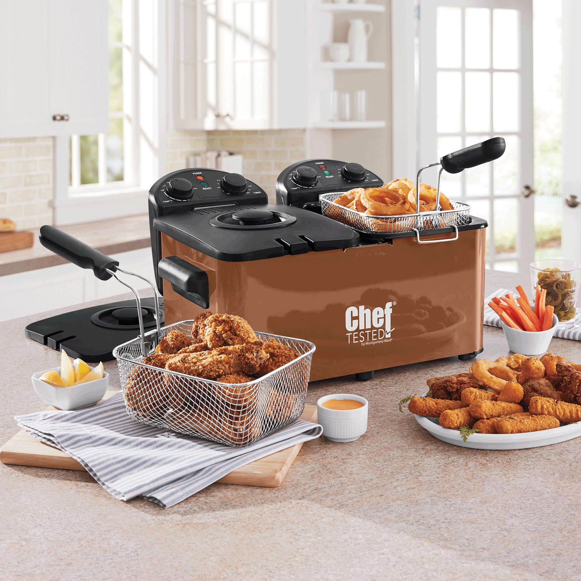 Chef Tested Double Tank Deep Fryer by Wards