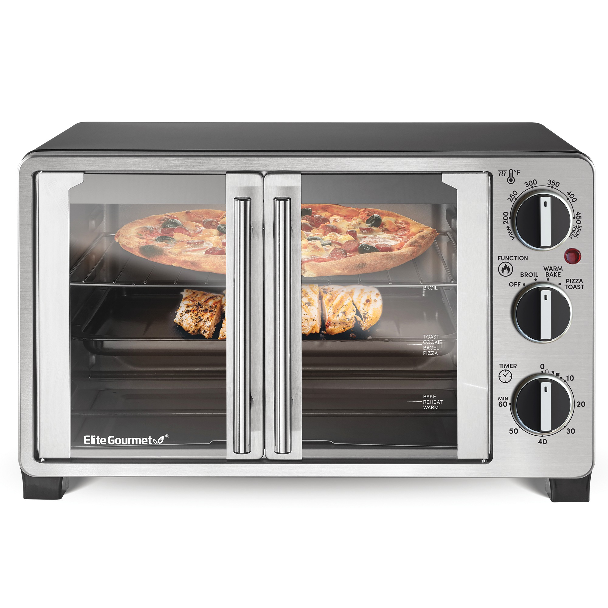 Elite Gourmet Double French Door Toaster Oven 1 Elite Gourmet Double French Door Toaster Oven