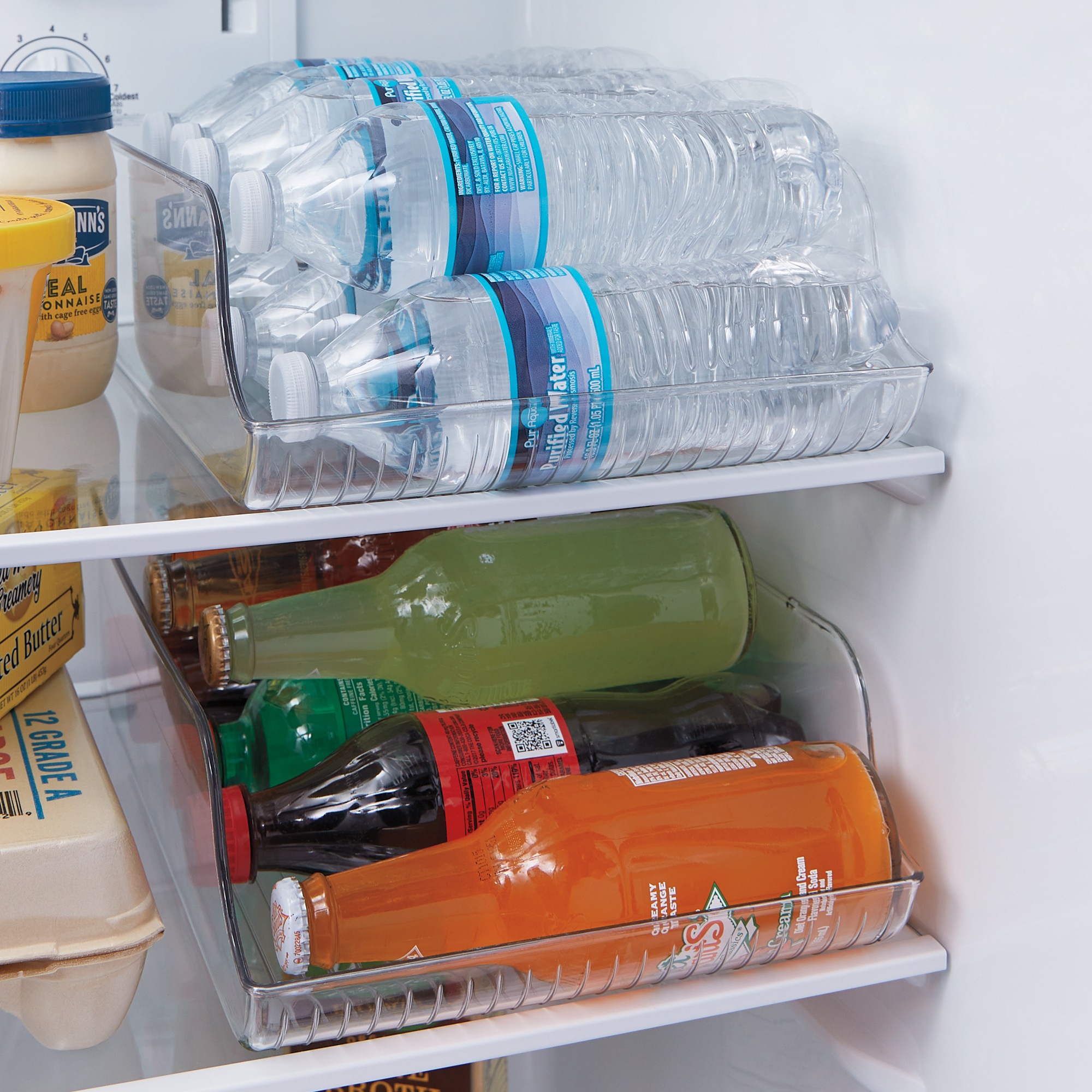 Set Of 2 Bottle Storage Bins