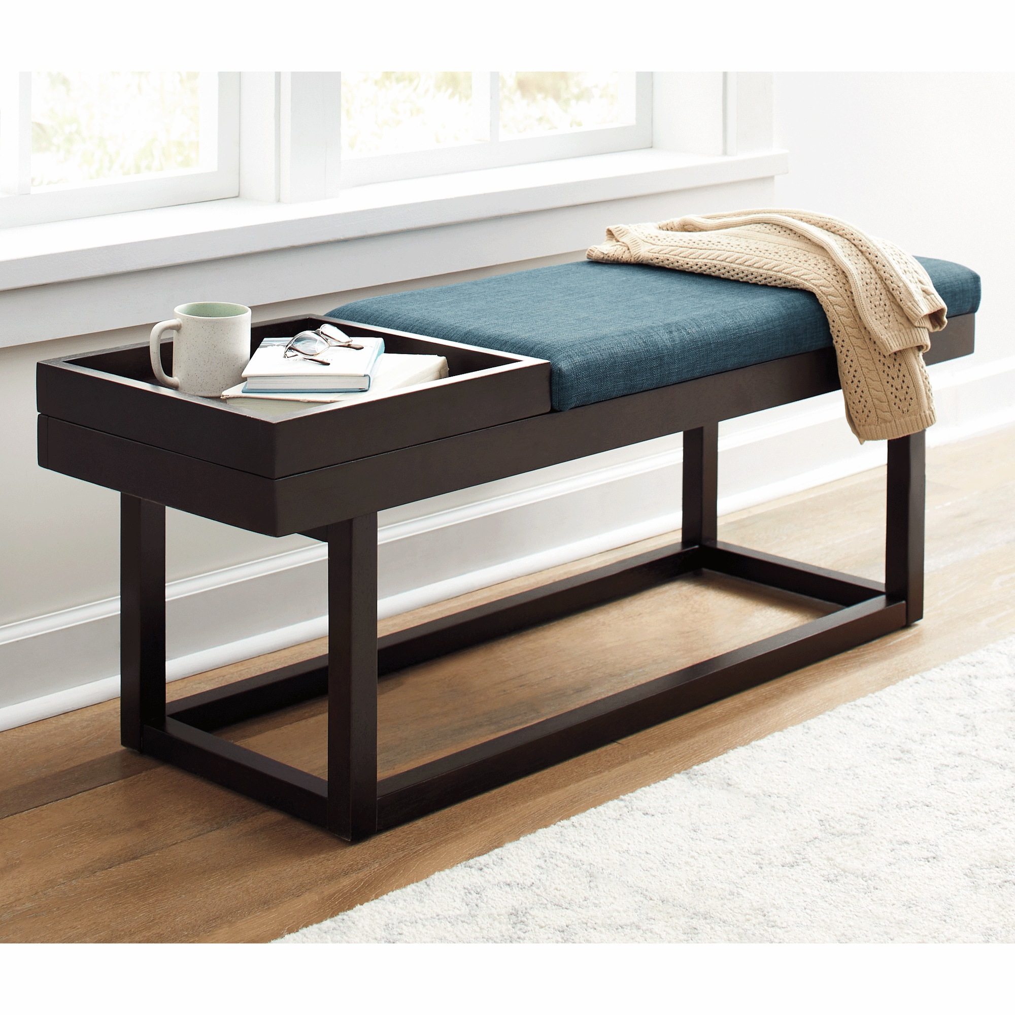 Bench with Side Tray
