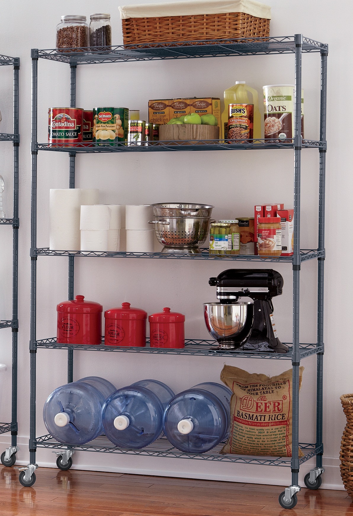 5 Tier Wide Mobile Shelf 3 5 Tier Wide Mobile Shelf