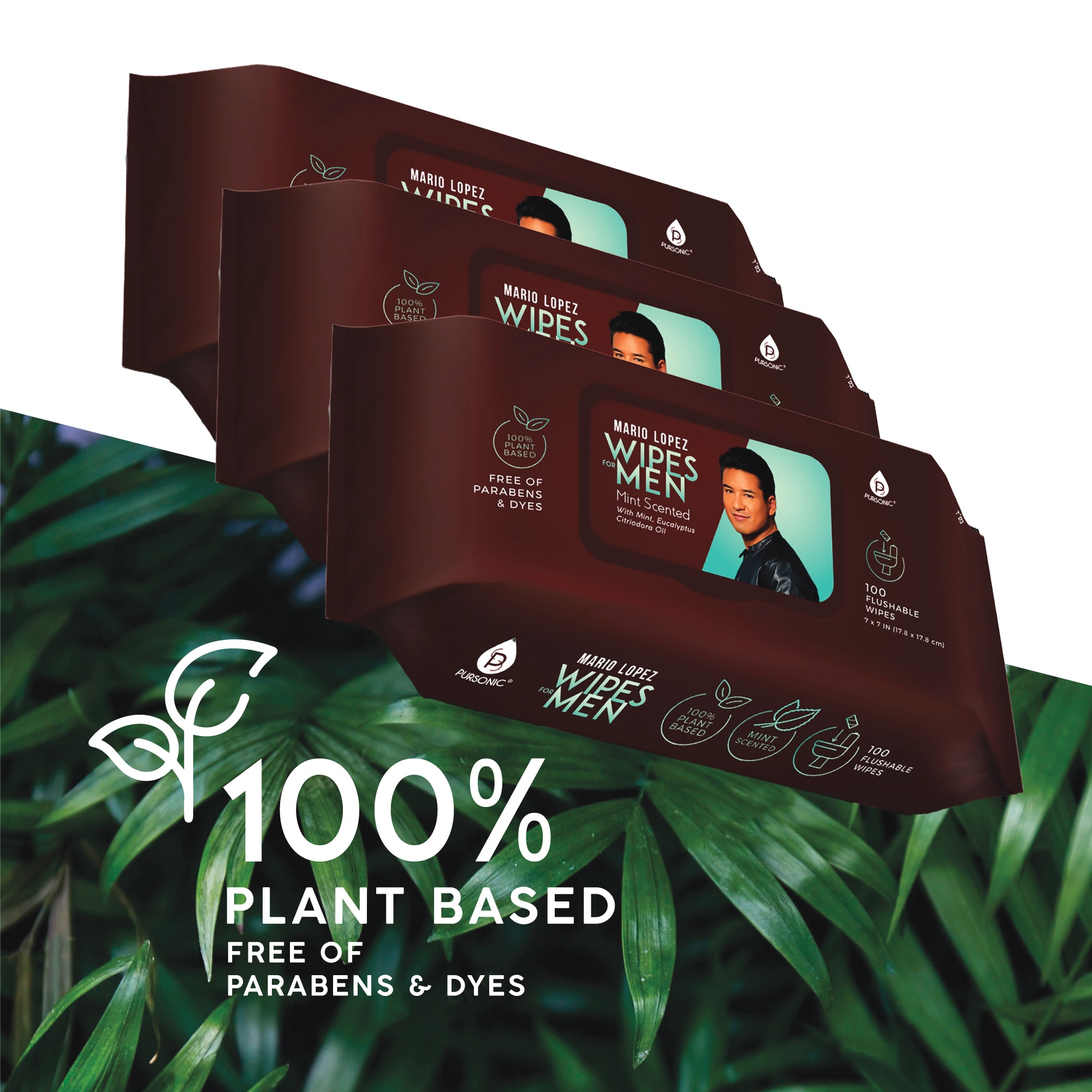 3-Pack Menâs Pursonic Flushable Wipes 4 3-Pack Menâs Pursonic Flushable Wipes