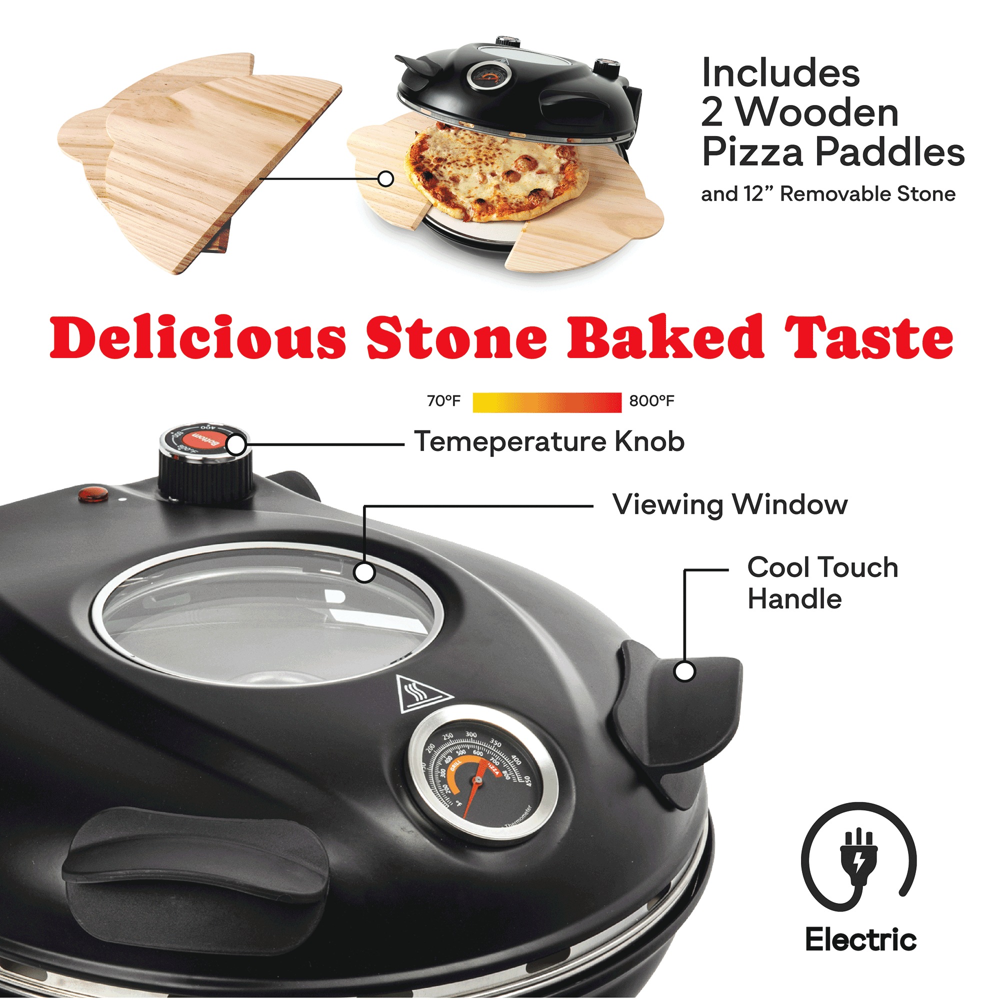 Granitestone Piezano Pizza Oven 4 Granitestone Piezano Pizza Oven