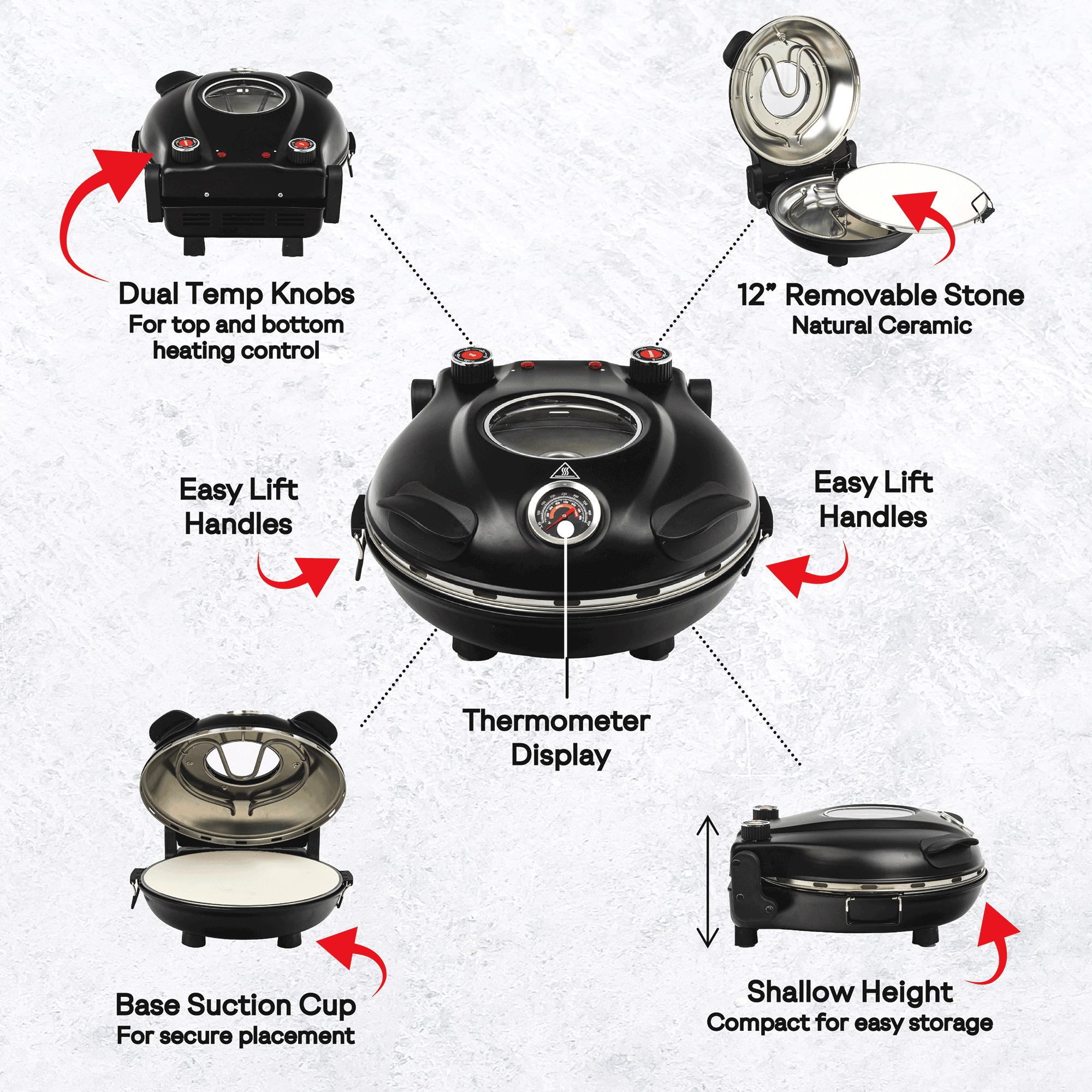 Granitestone Piezano Pizza Oven 5 Granitestone Piezano Pizza Oven