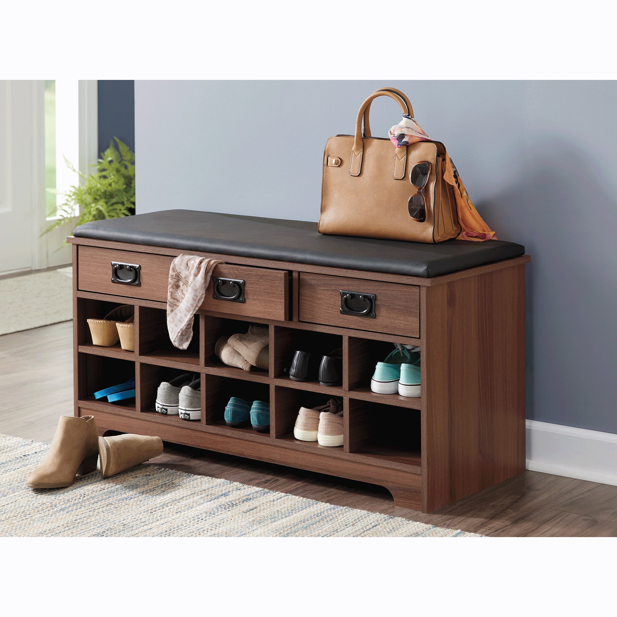 Mission-Style Shoe Bench