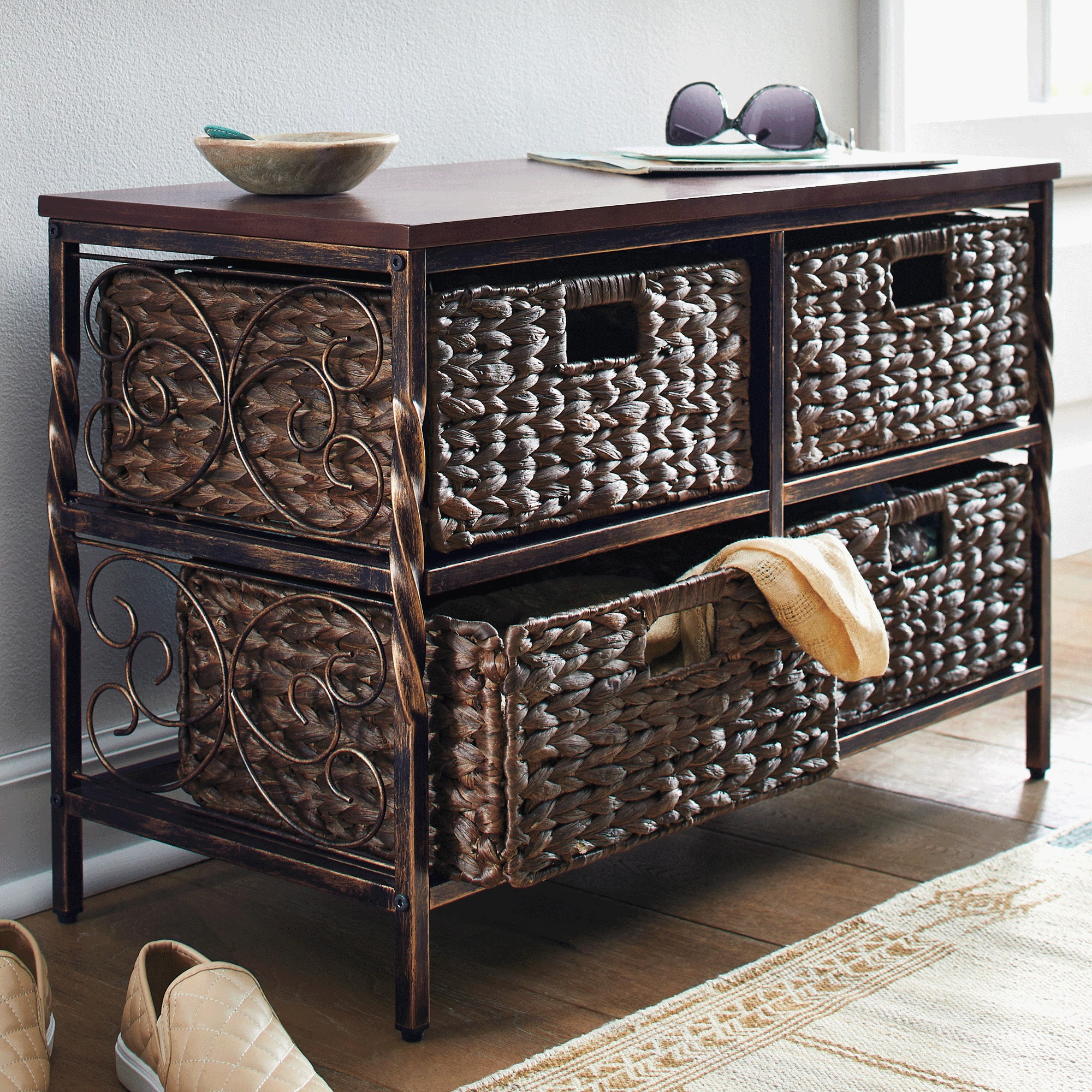 Lowboy Basket Storage