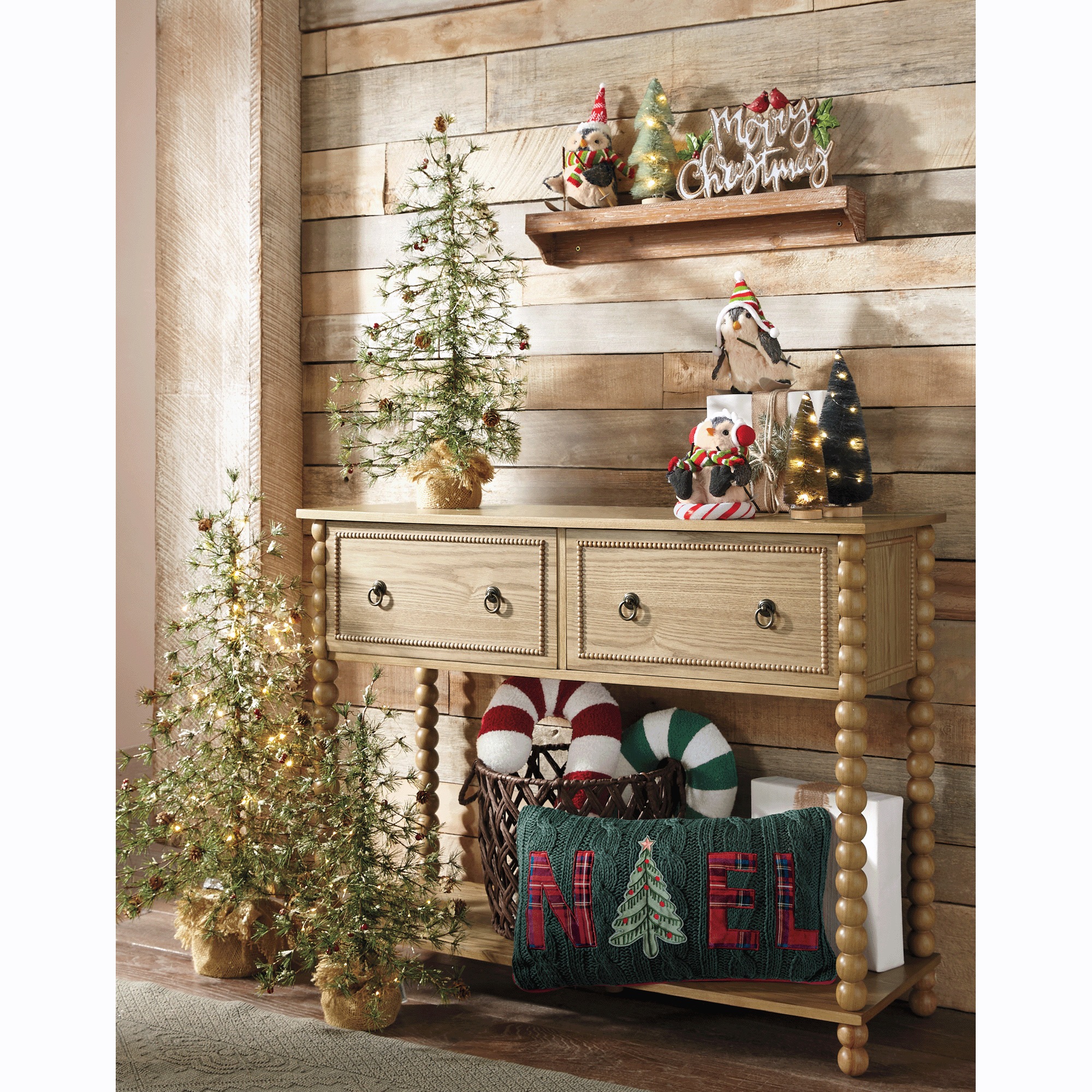 Amber Beaded Console Table