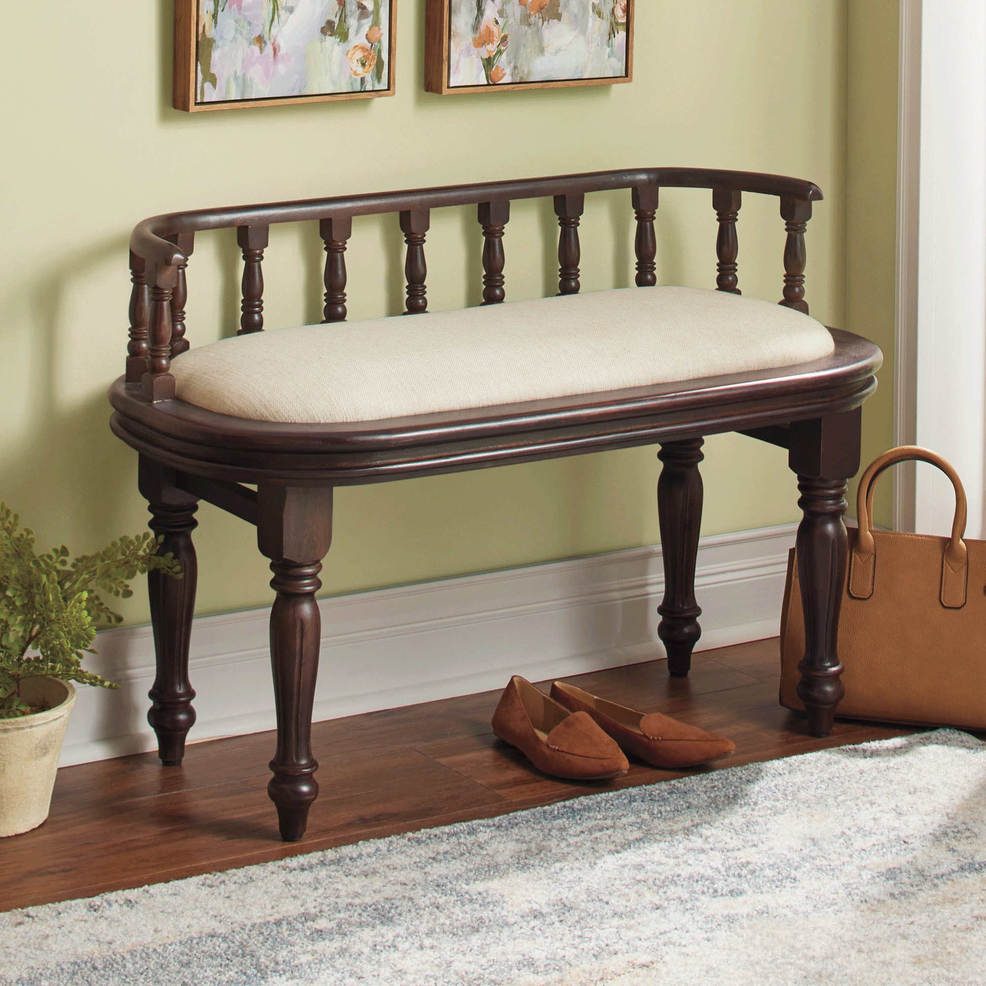 Oblong Traditional Bench